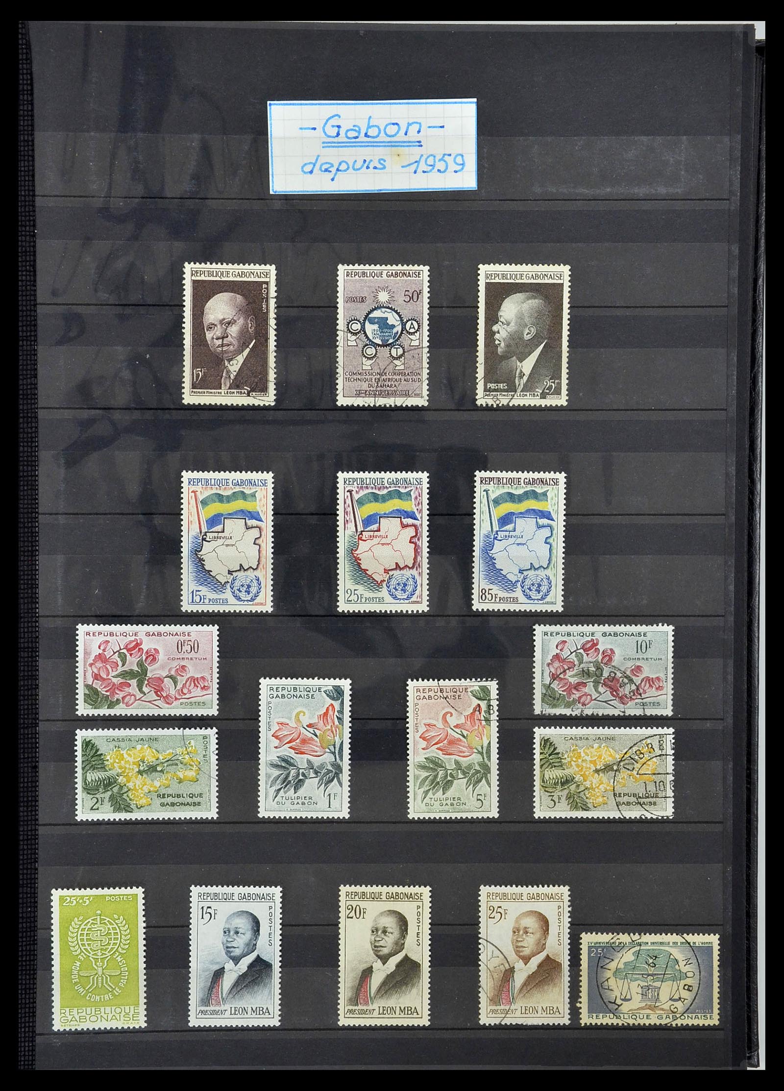 34190 0772 - Postzegelverzameling 34190 Franse koloniën in Afrika 1885-1998.