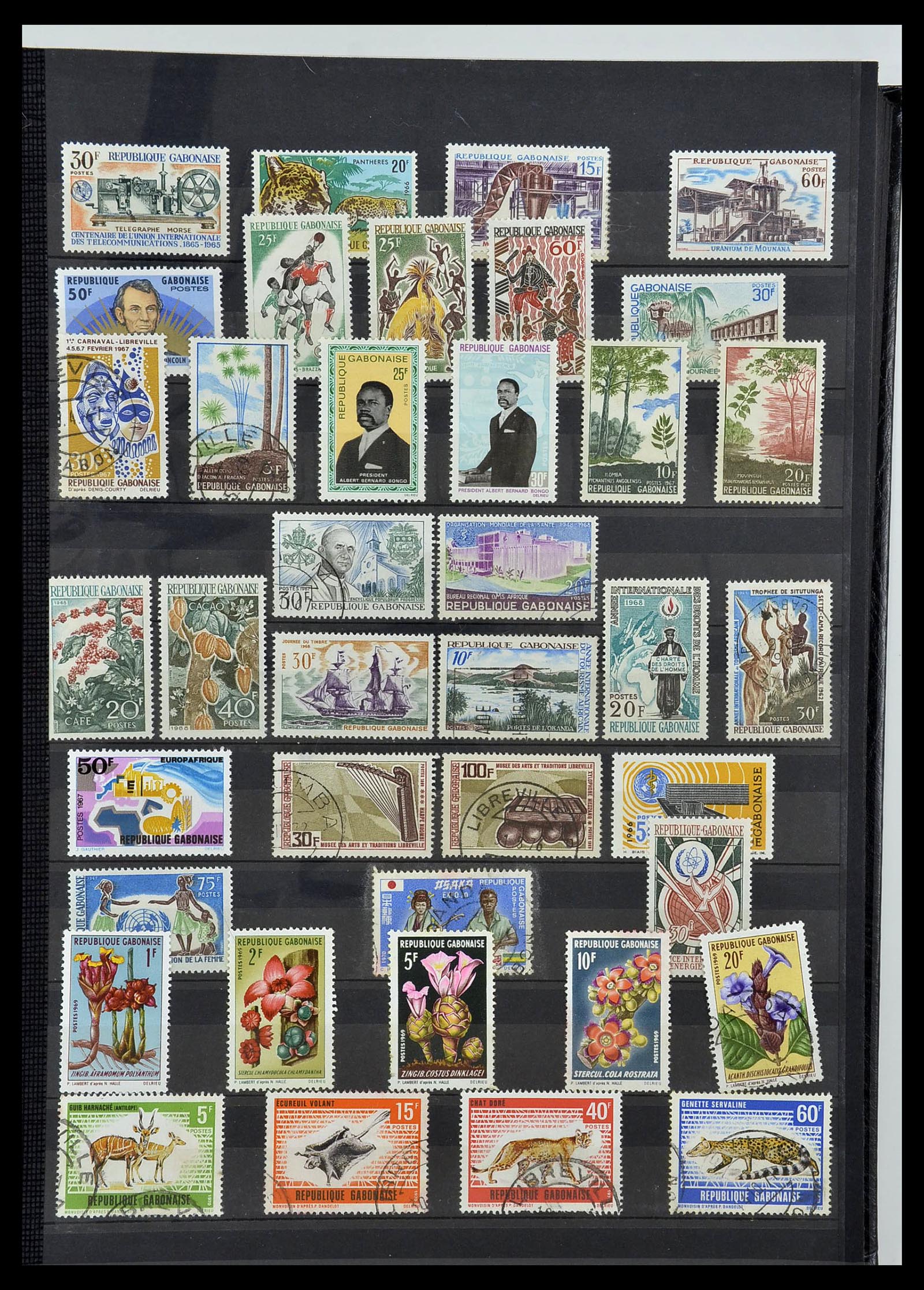 34190 0774 - Postzegelverzameling 34190 Franse koloniën in Afrika 1885-1998.