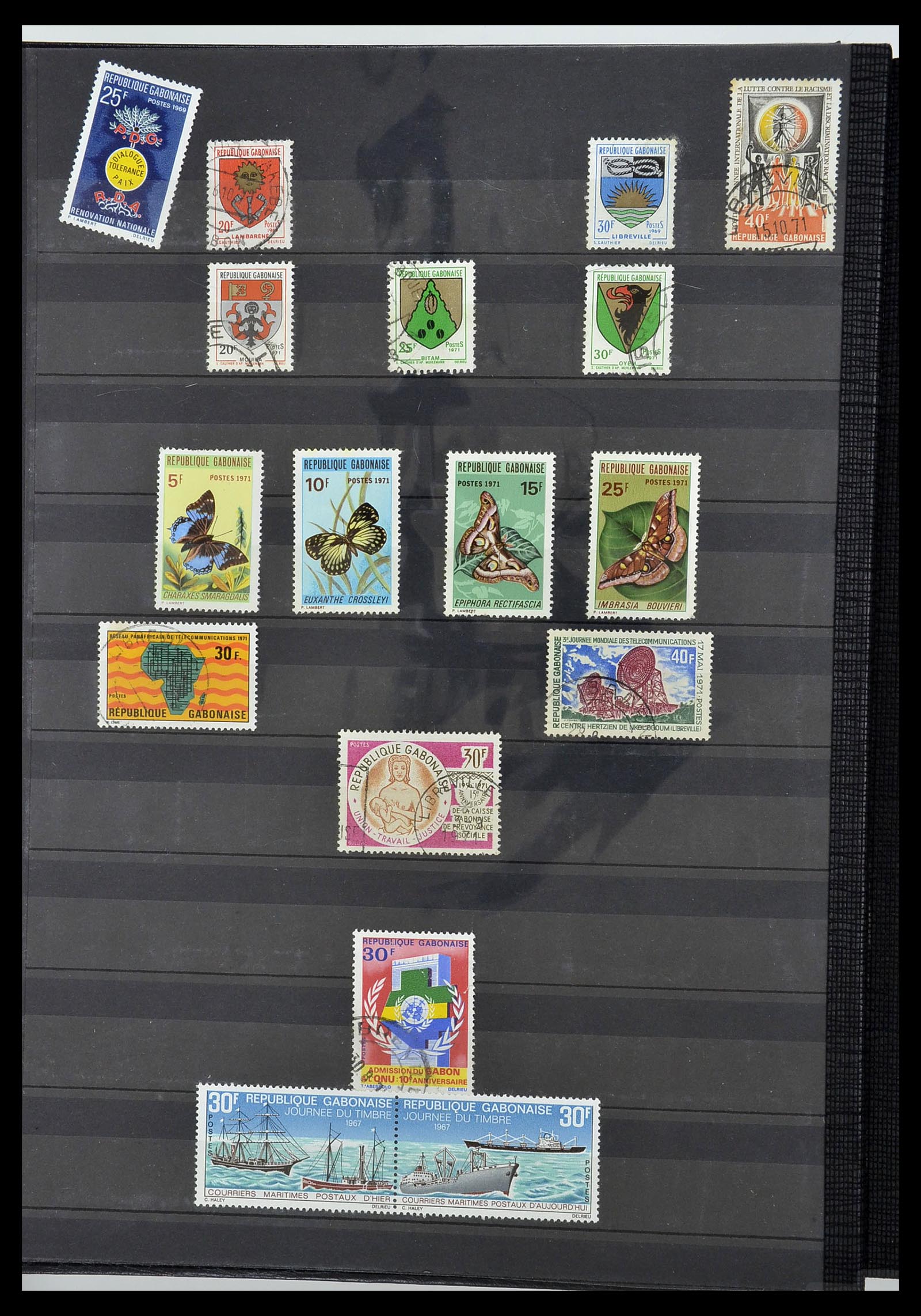34190 0775 - Postzegelverzameling 34190 Franse koloniën in Afrika 1885-1998.