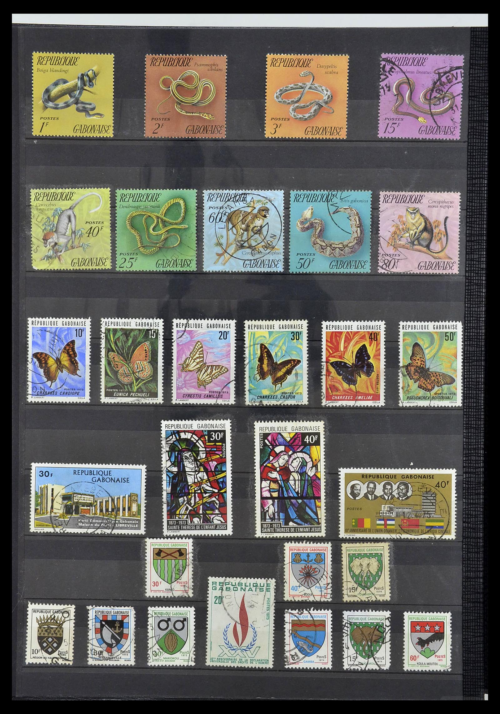 34190 0777 - Postzegelverzameling 34190 Franse koloniën in Afrika 1885-1998.