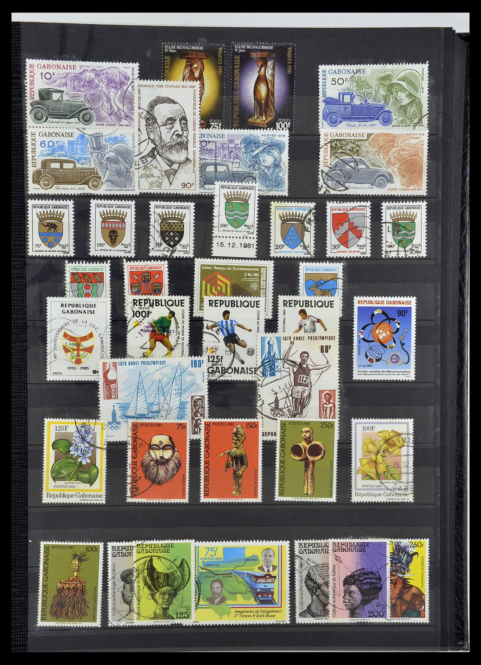34190 0782 - Postzegelverzameling 34190 Franse koloniën in Afrika 1885-1998.