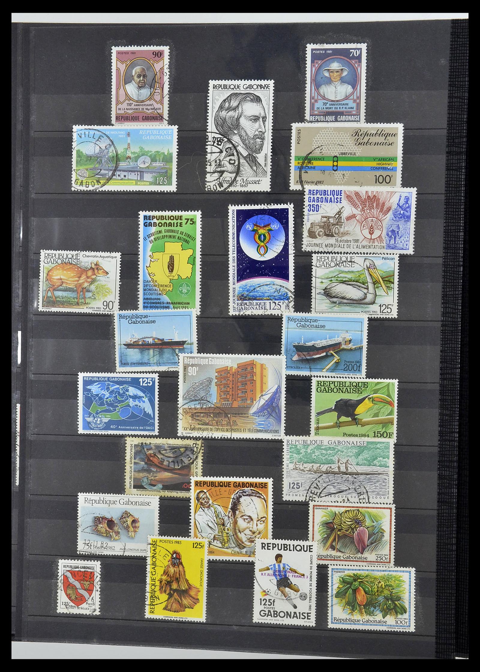 34190 0783 - Postzegelverzameling 34190 Franse koloniën in Afrika 1885-1998.