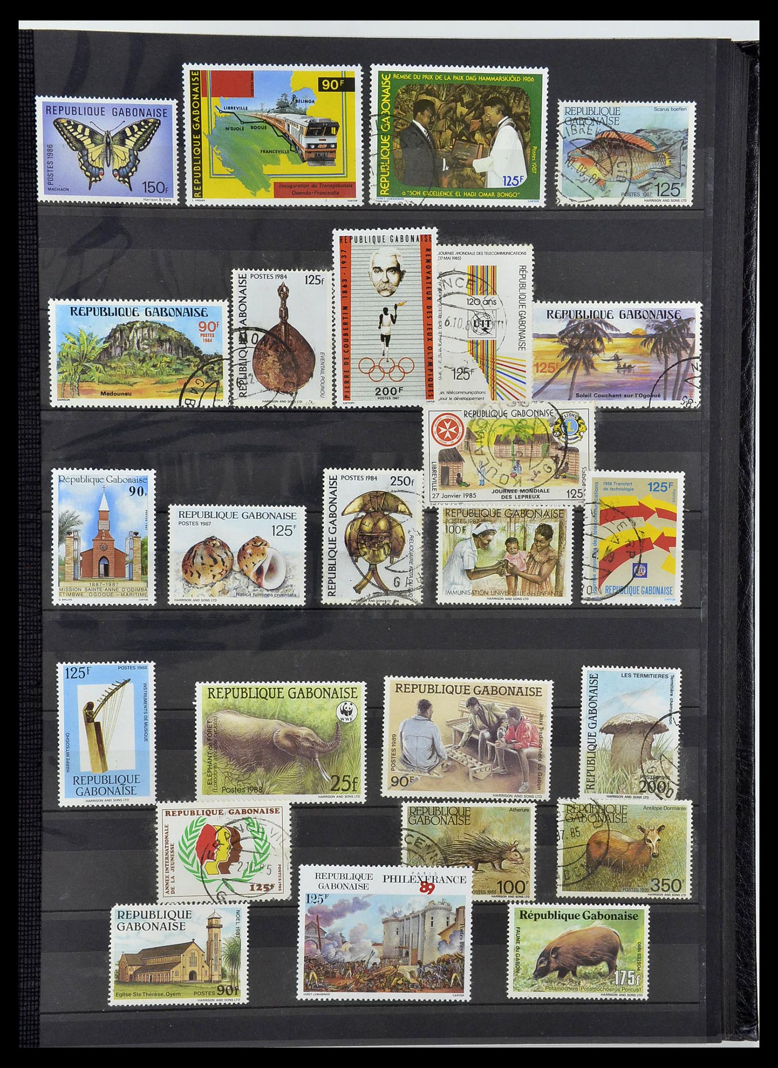34190 0784 - Postzegelverzameling 34190 Franse koloniën in Afrika 1885-1998.