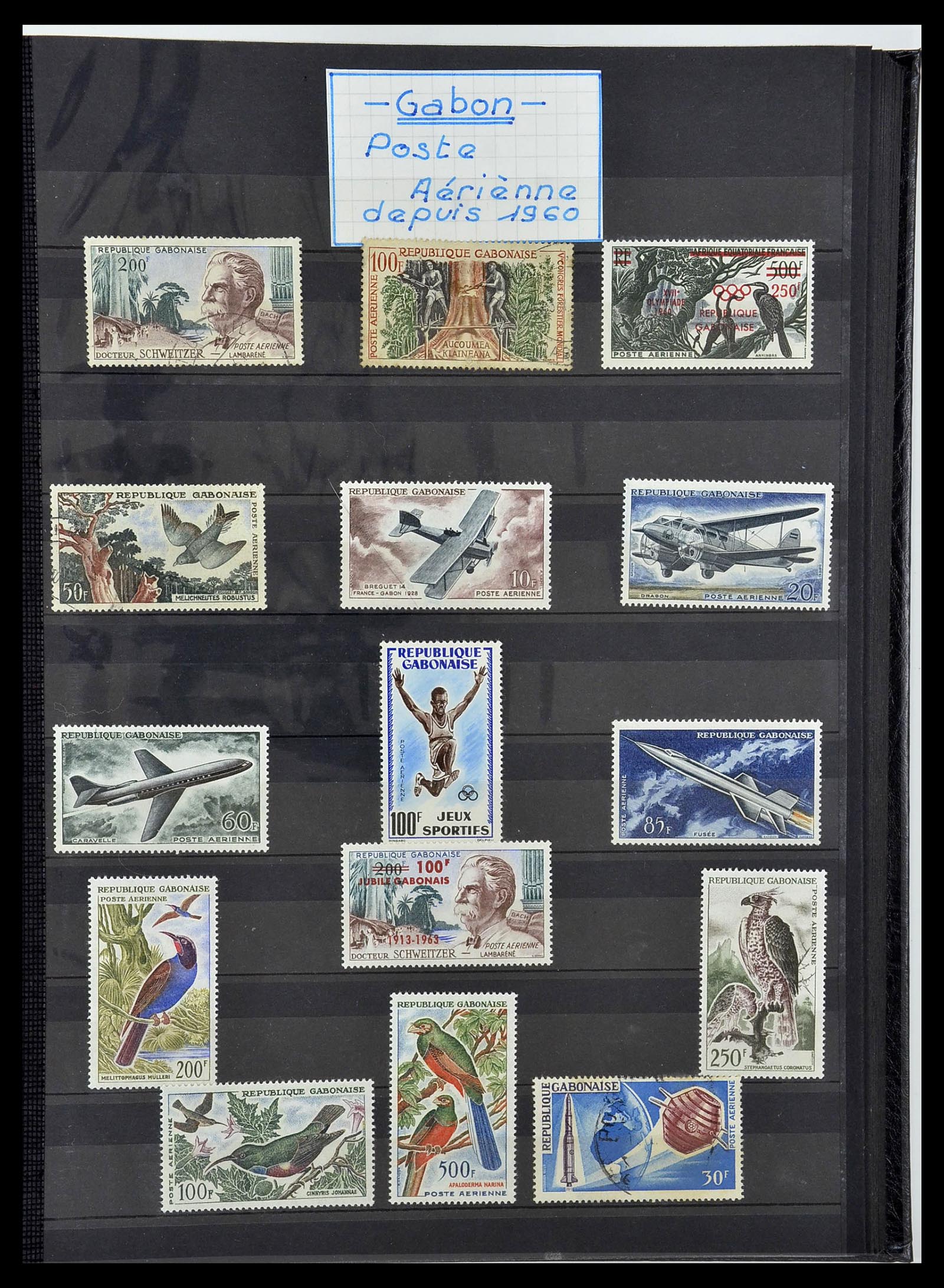 34190 0786 - Postzegelverzameling 34190 Franse koloniën in Afrika 1885-1998.