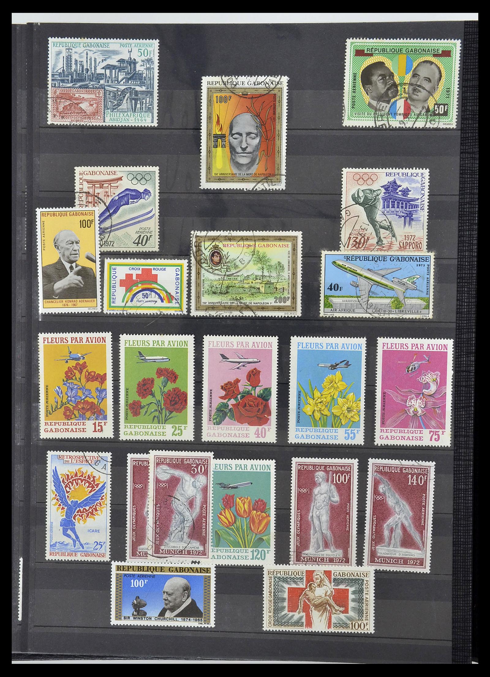 34190 0789 - Postzegelverzameling 34190 Franse koloniën in Afrika 1885-1998.
