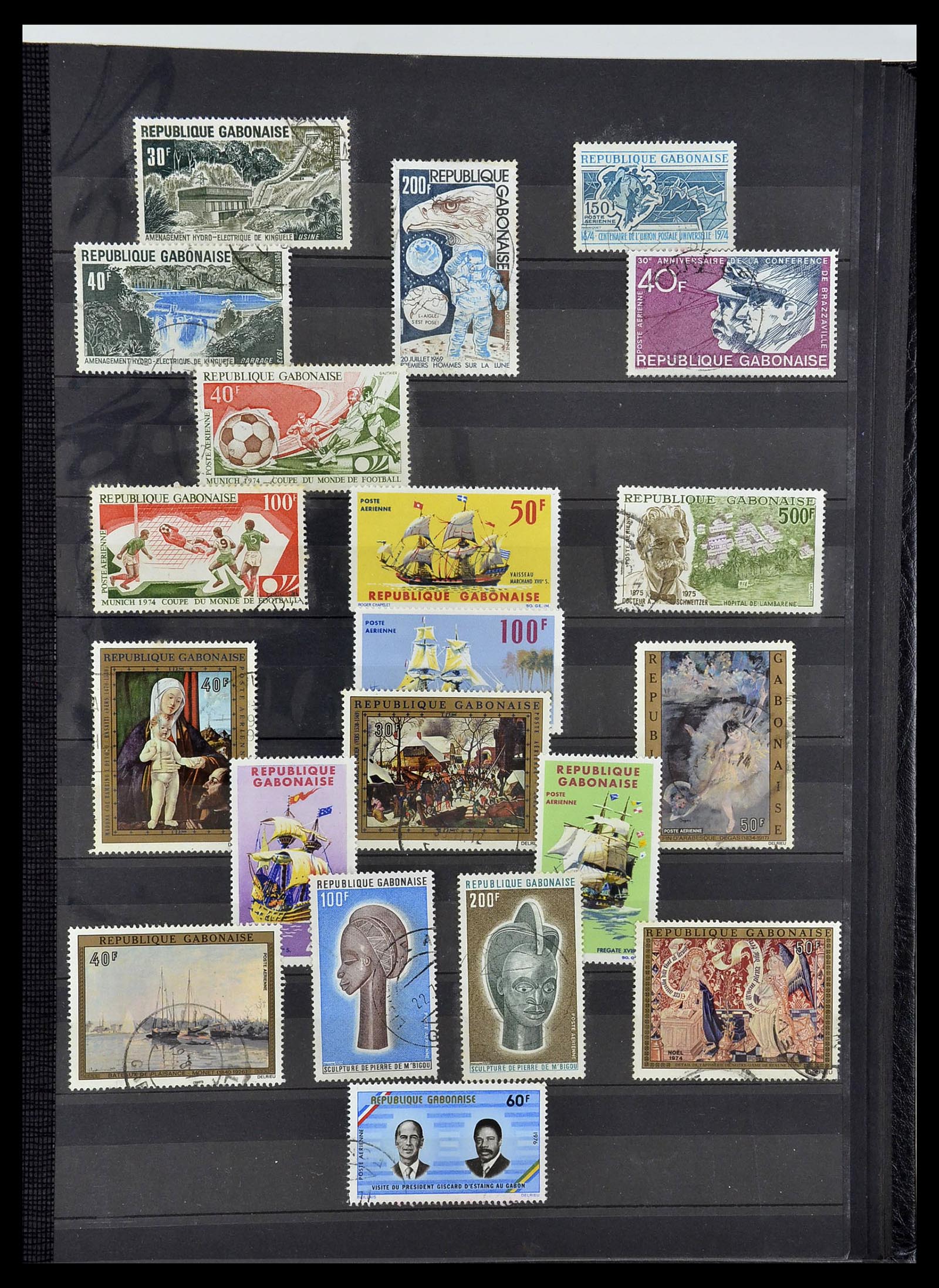 34190 0790 - Postzegelverzameling 34190 Franse koloniën in Afrika 1885-1998.