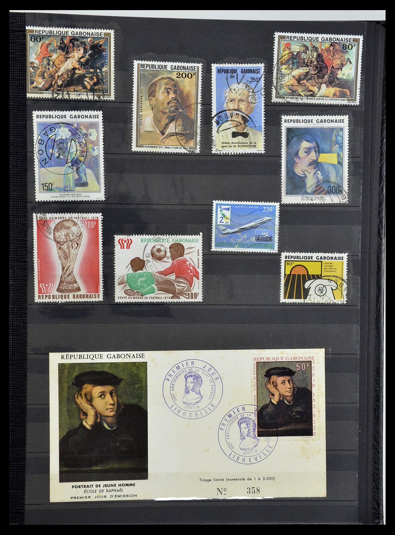 34190 0794 - Postzegelverzameling 34190 Franse koloniën in Afrika 1885-1998.