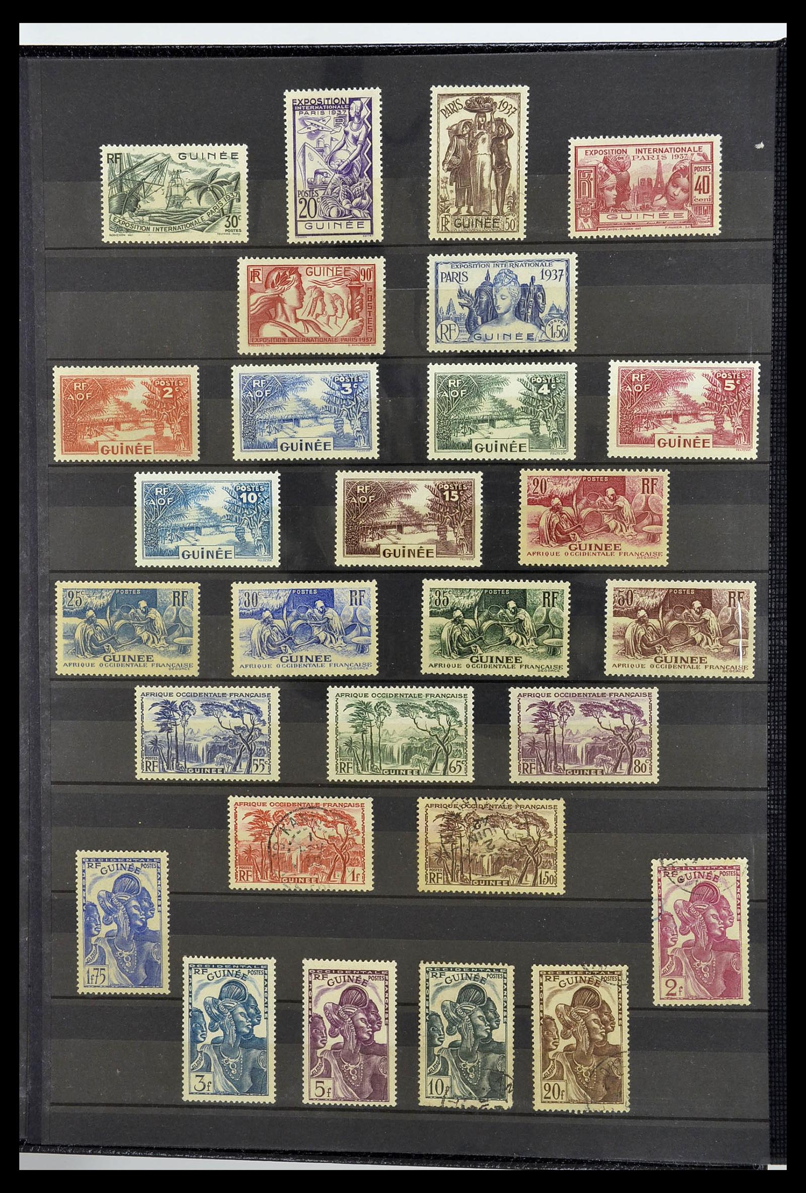 34190 0806 - Postzegelverzameling 34190 Franse koloniën in Afrika 1885-1998.