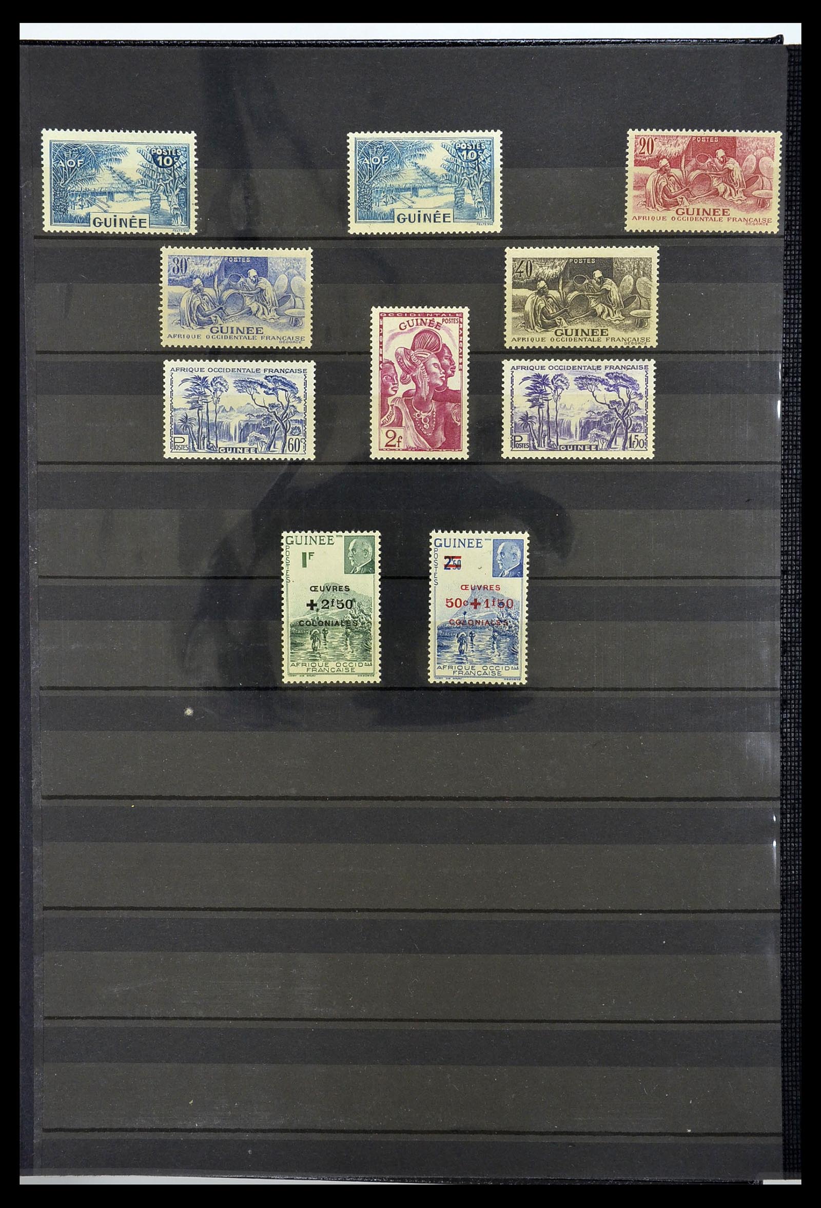34190 0808 - Postzegelverzameling 34190 Franse koloniën in Afrika 1885-1998.