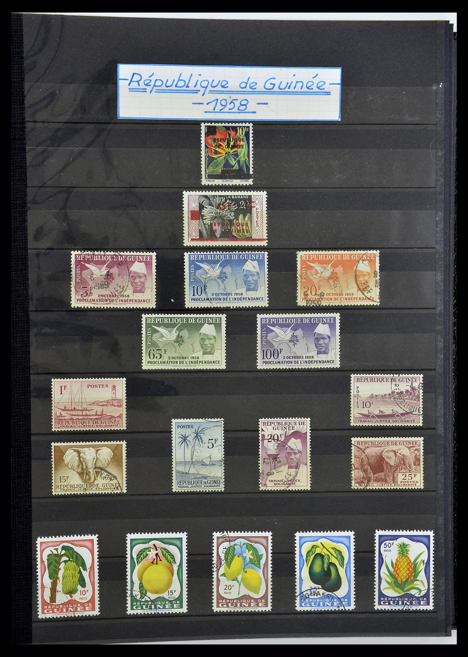 34190 0811 - Postzegelverzameling 34190 Franse koloniën in Afrika 1885-1998.