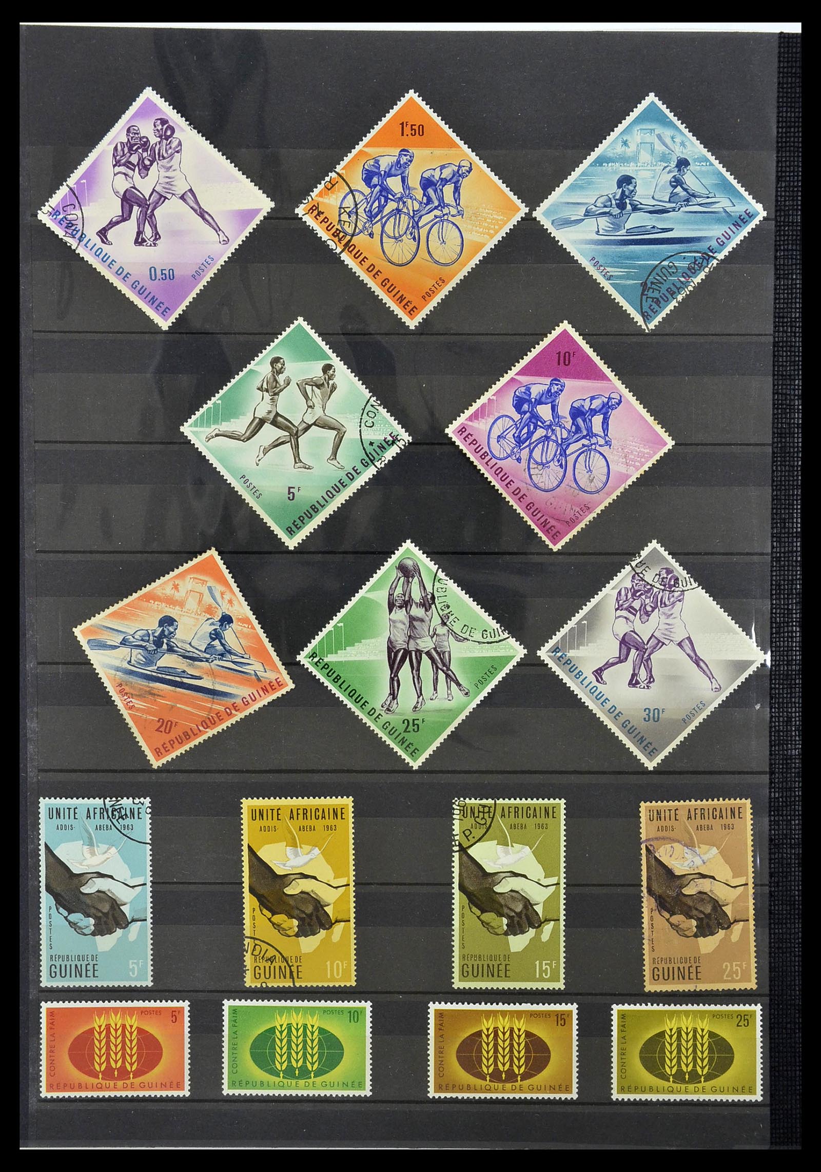 34190 0818 - Postzegelverzameling 34190 Franse koloniën in Afrika 1885-1998.