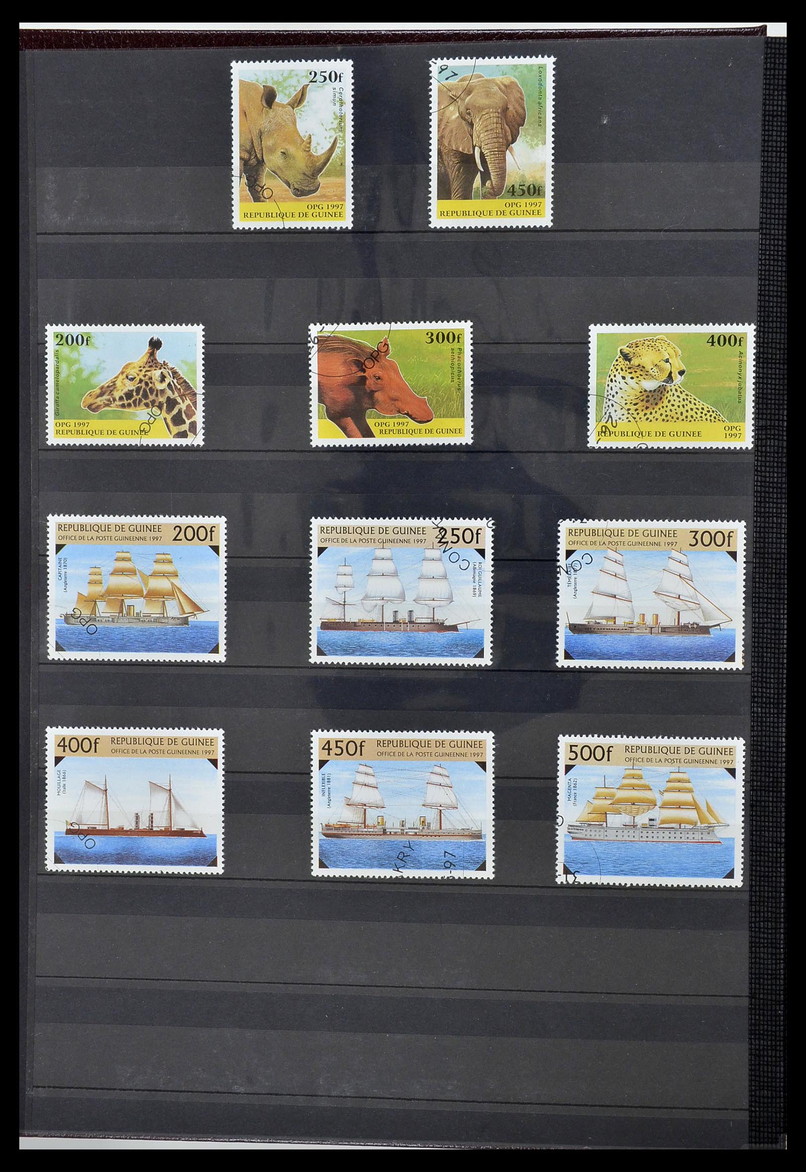 34190 0863 - Postzegelverzameling 34190 Franse koloniën in Afrika 1885-1998.