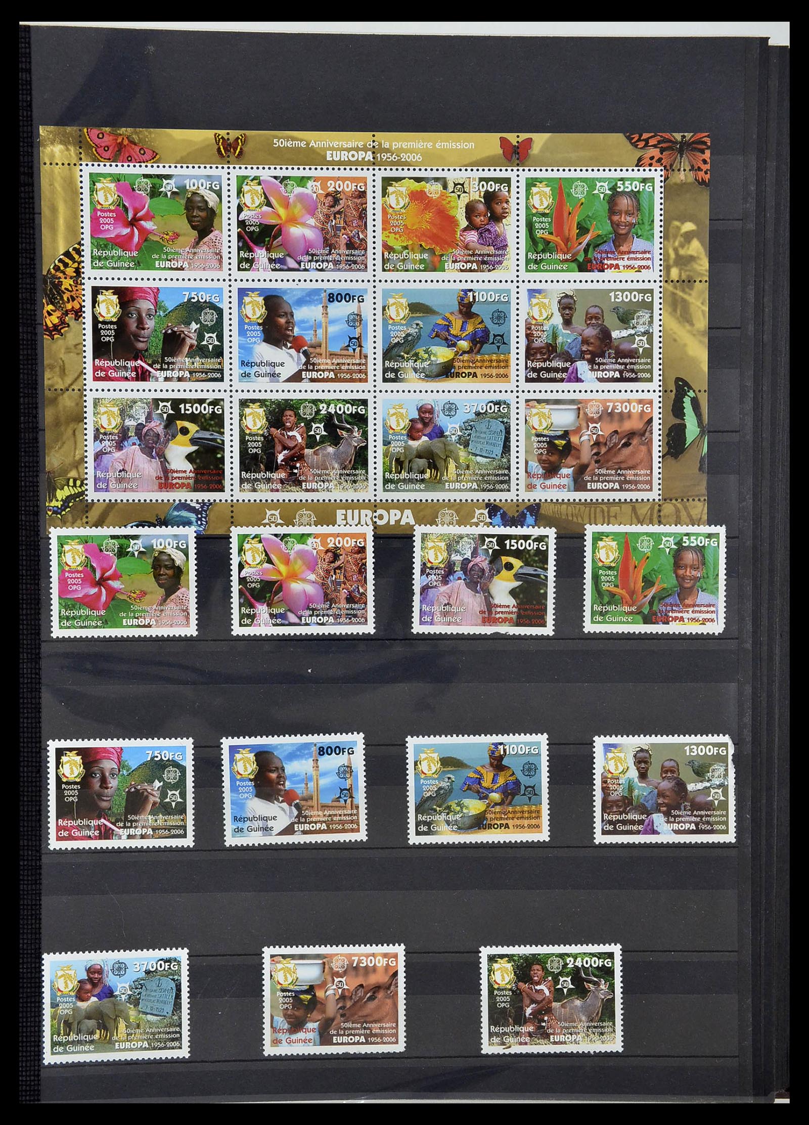 34190 0874 - Postzegelverzameling 34190 Franse koloniën in Afrika 1885-1998.