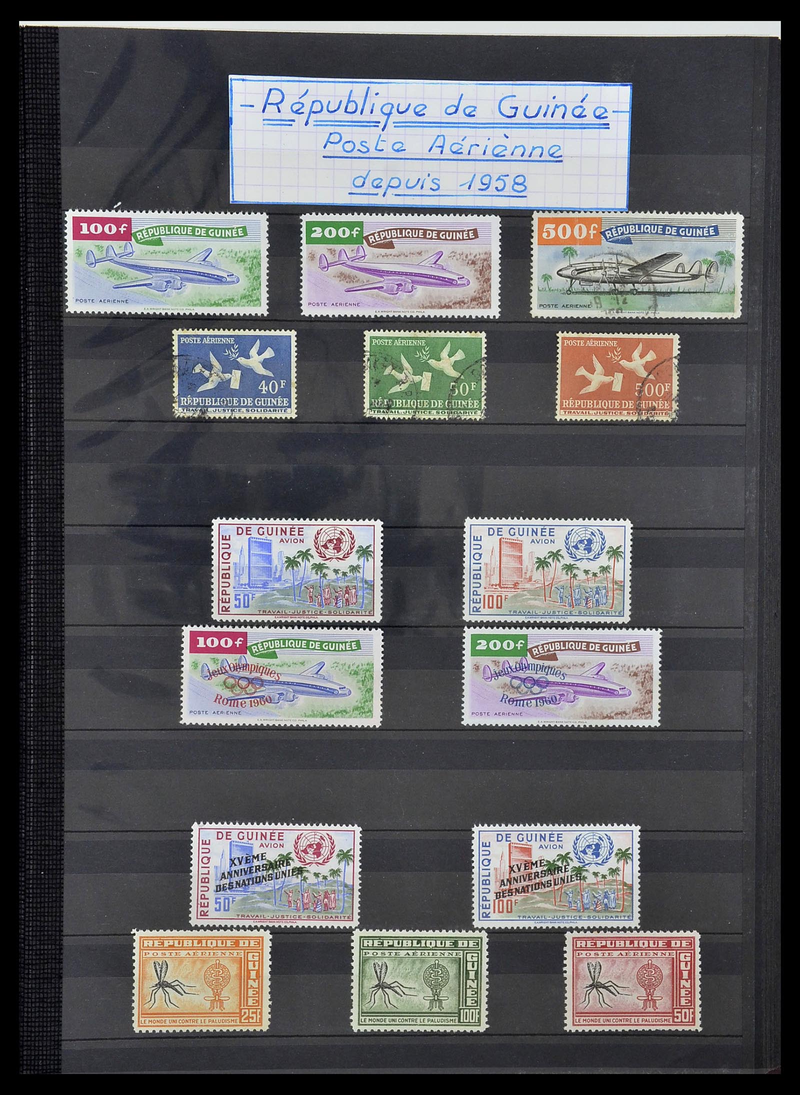 34190 0875 - Postzegelverzameling 34190 Franse koloniën in Afrika 1885-1998.