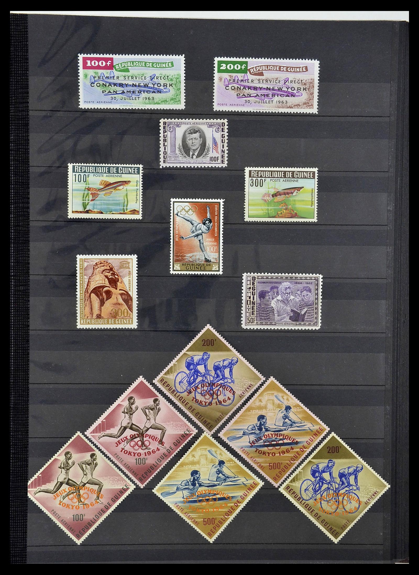 34190 0876 - Postzegelverzameling 34190 Franse koloniën in Afrika 1885-1998.