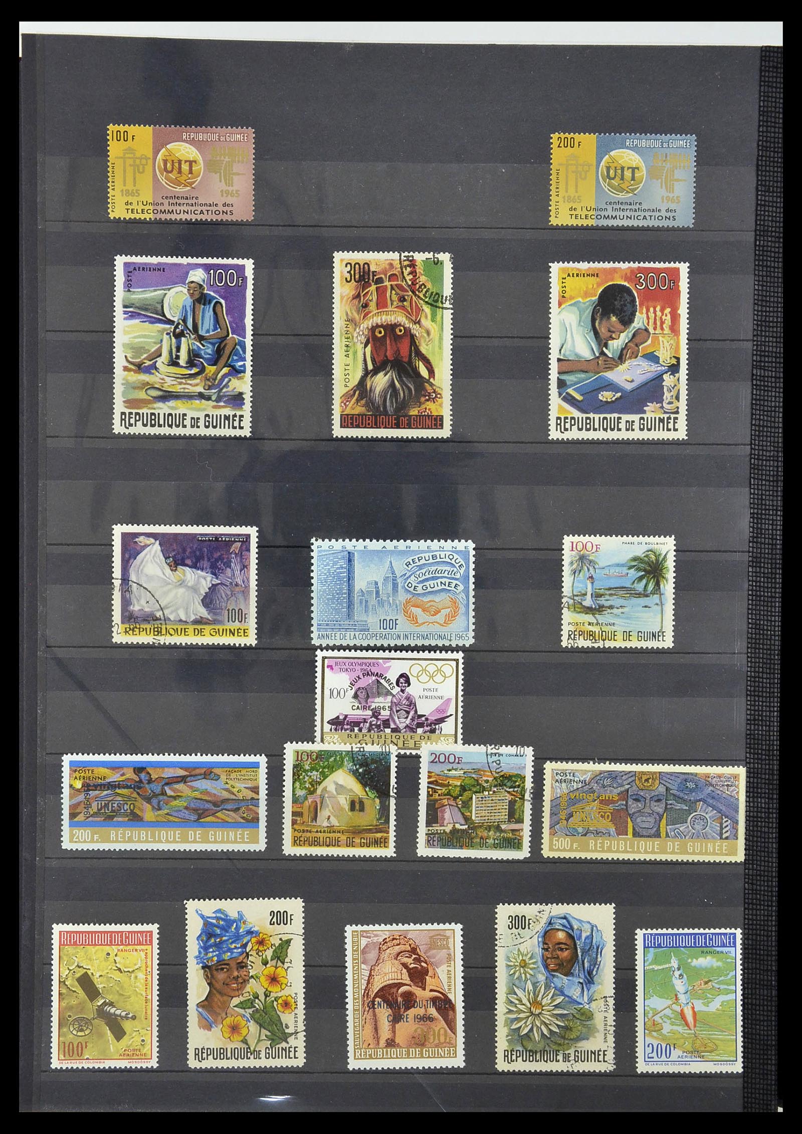 34190 0878 - Postzegelverzameling 34190 Franse koloniën in Afrika 1885-1998.