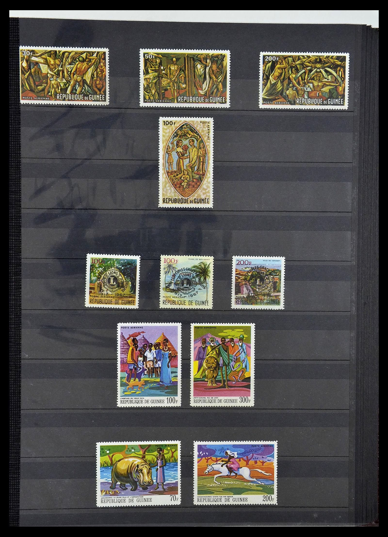 34190 0880 - Postzegelverzameling 34190 Franse koloniën in Afrika 1885-1998.