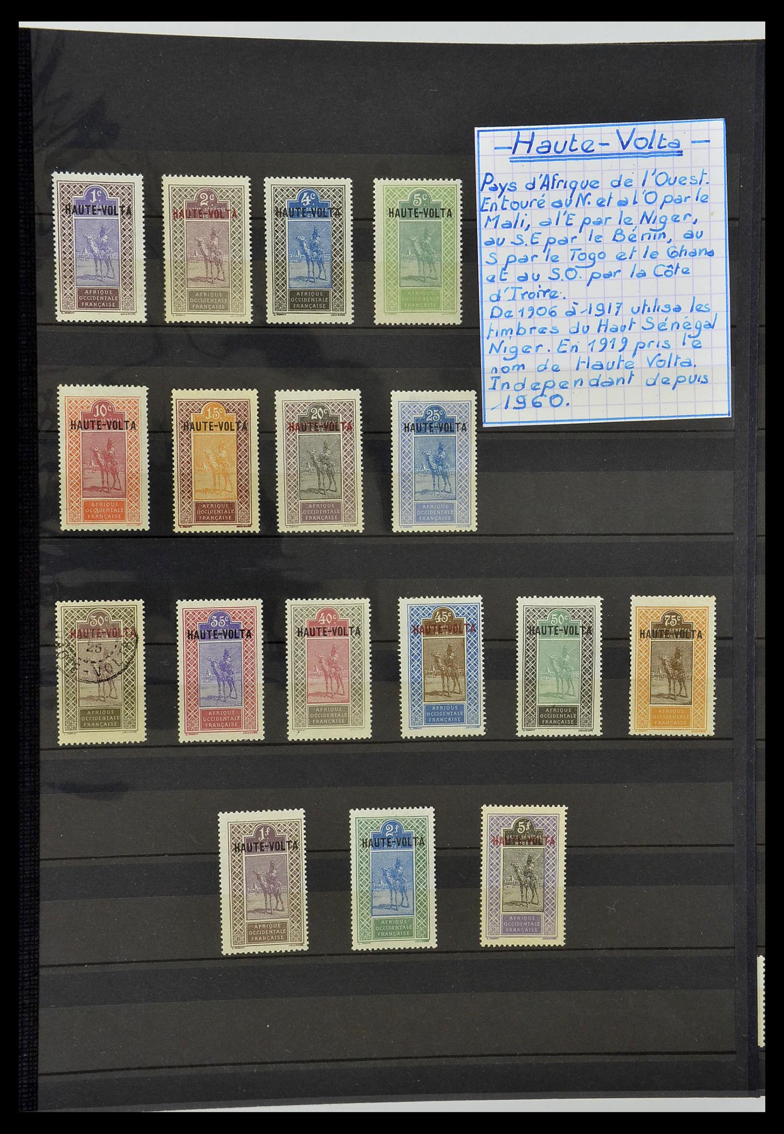 34190 0893 - Postzegelverzameling 34190 Franse koloniën in Afrika 1885-1998.