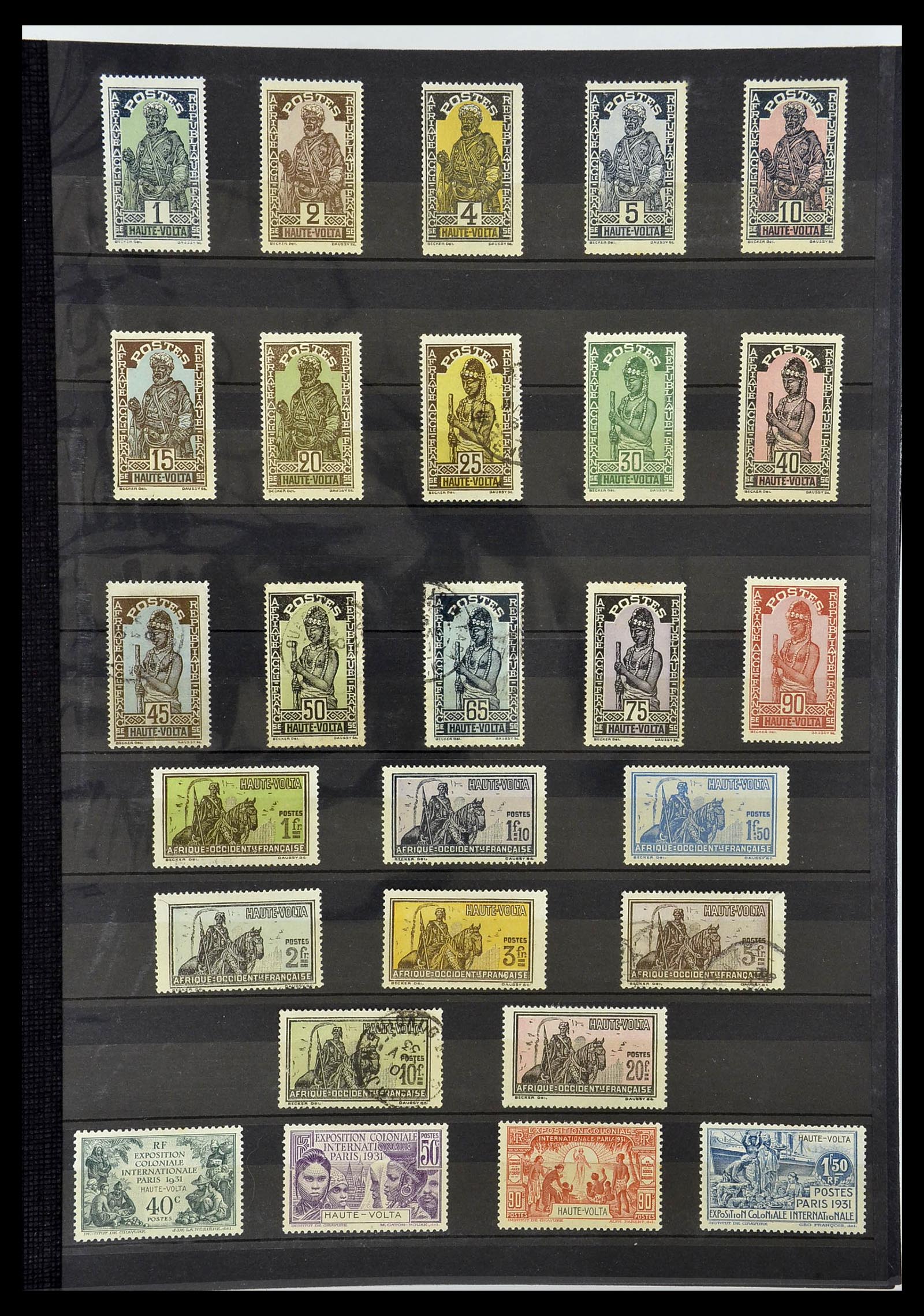 34190 0895 - Postzegelverzameling 34190 Franse koloniën in Afrika 1885-1998.