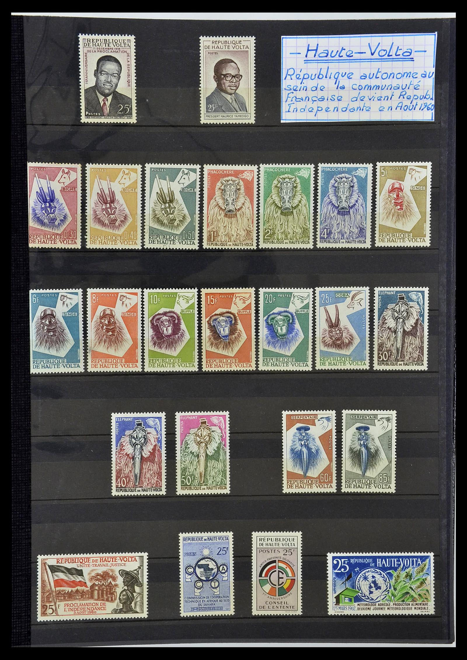 34190 0897 - Postzegelverzameling 34190 Franse koloniën in Afrika 1885-1998.