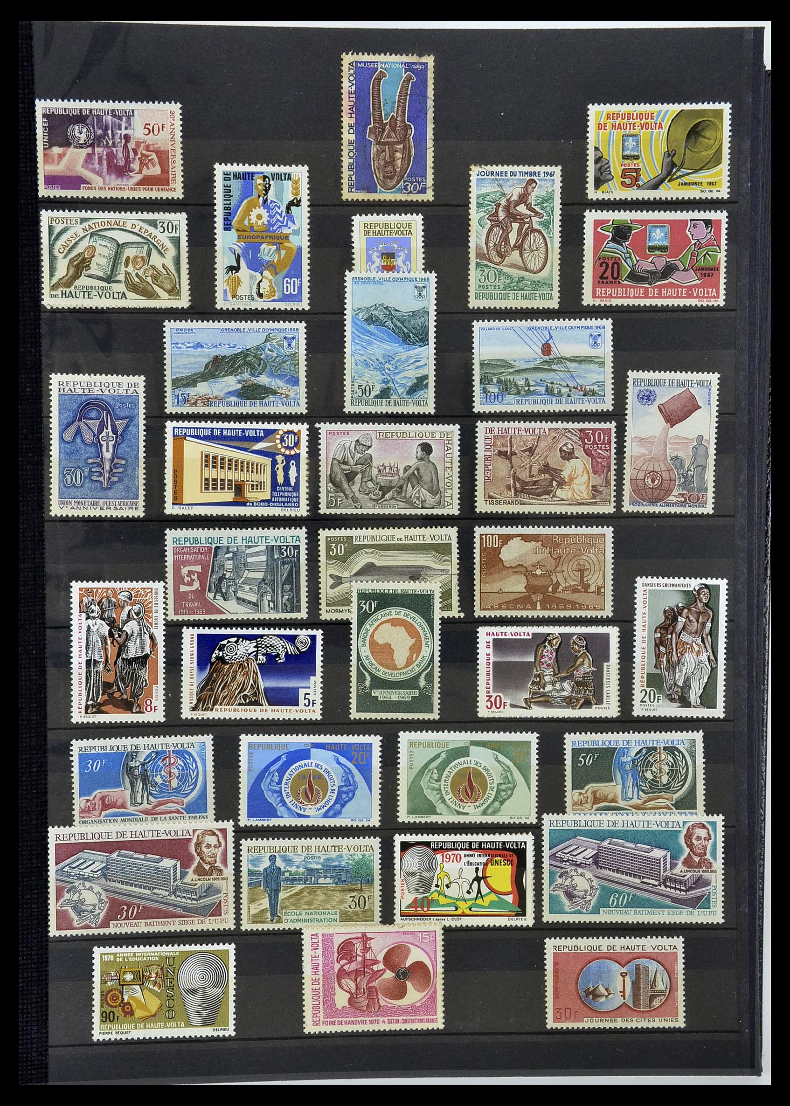 34190 0901 - Postzegelverzameling 34190 Franse koloniën in Afrika 1885-1998.