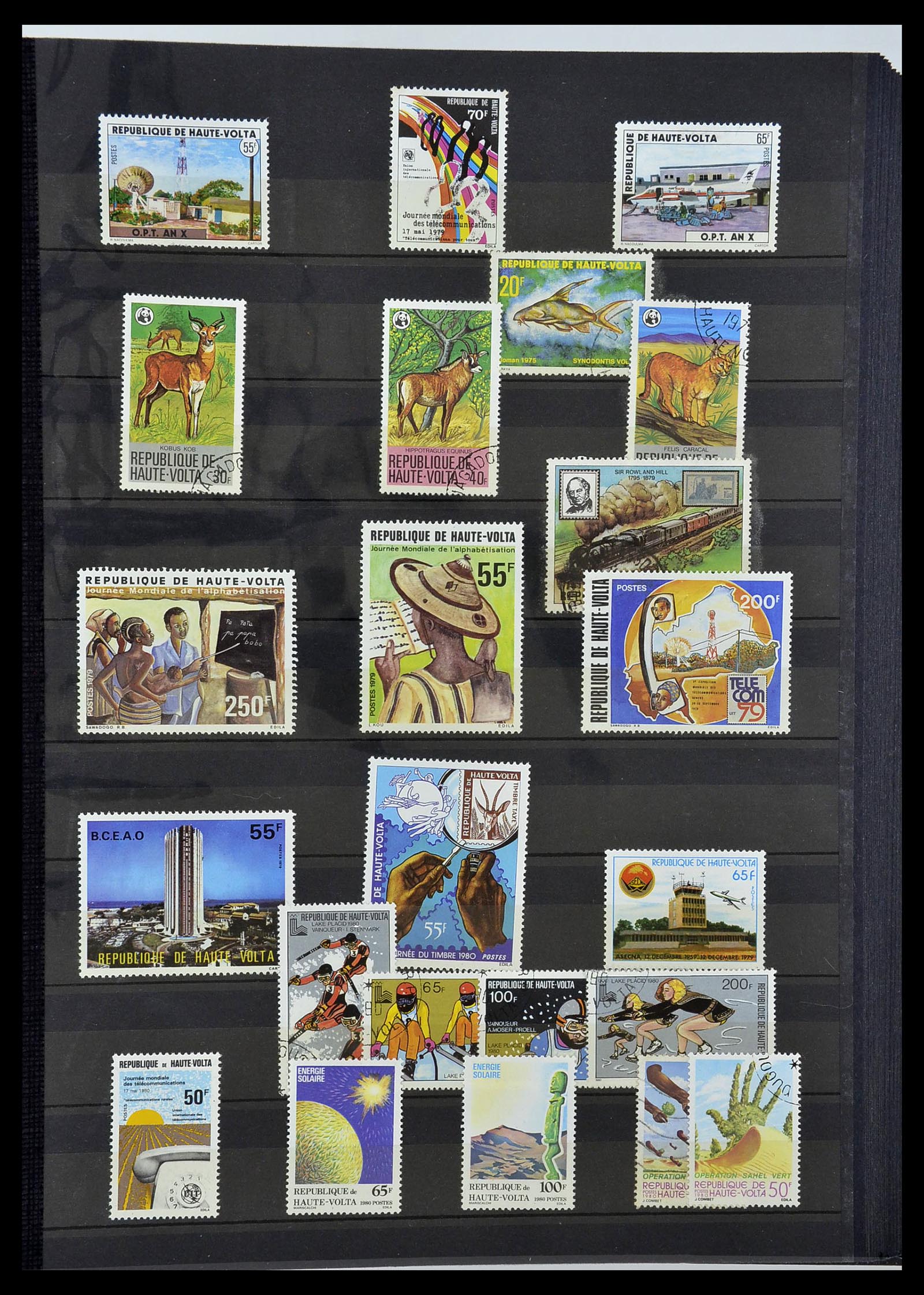 34190 0913 - Postzegelverzameling 34190 Franse koloniën in Afrika 1885-1998.