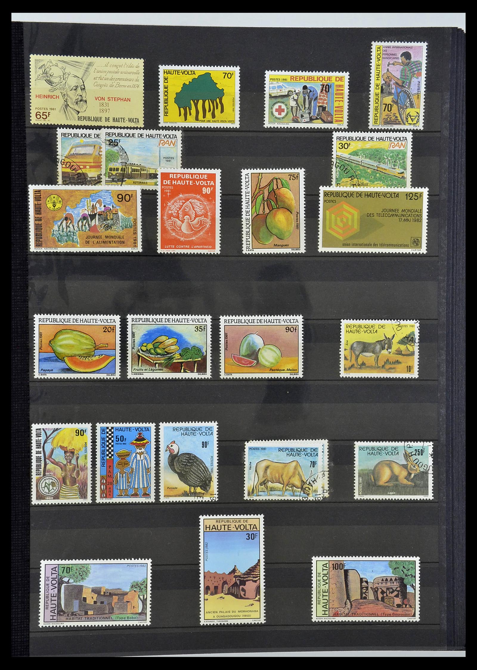 34190 0915 - Postzegelverzameling 34190 Franse koloniën in Afrika 1885-1998.