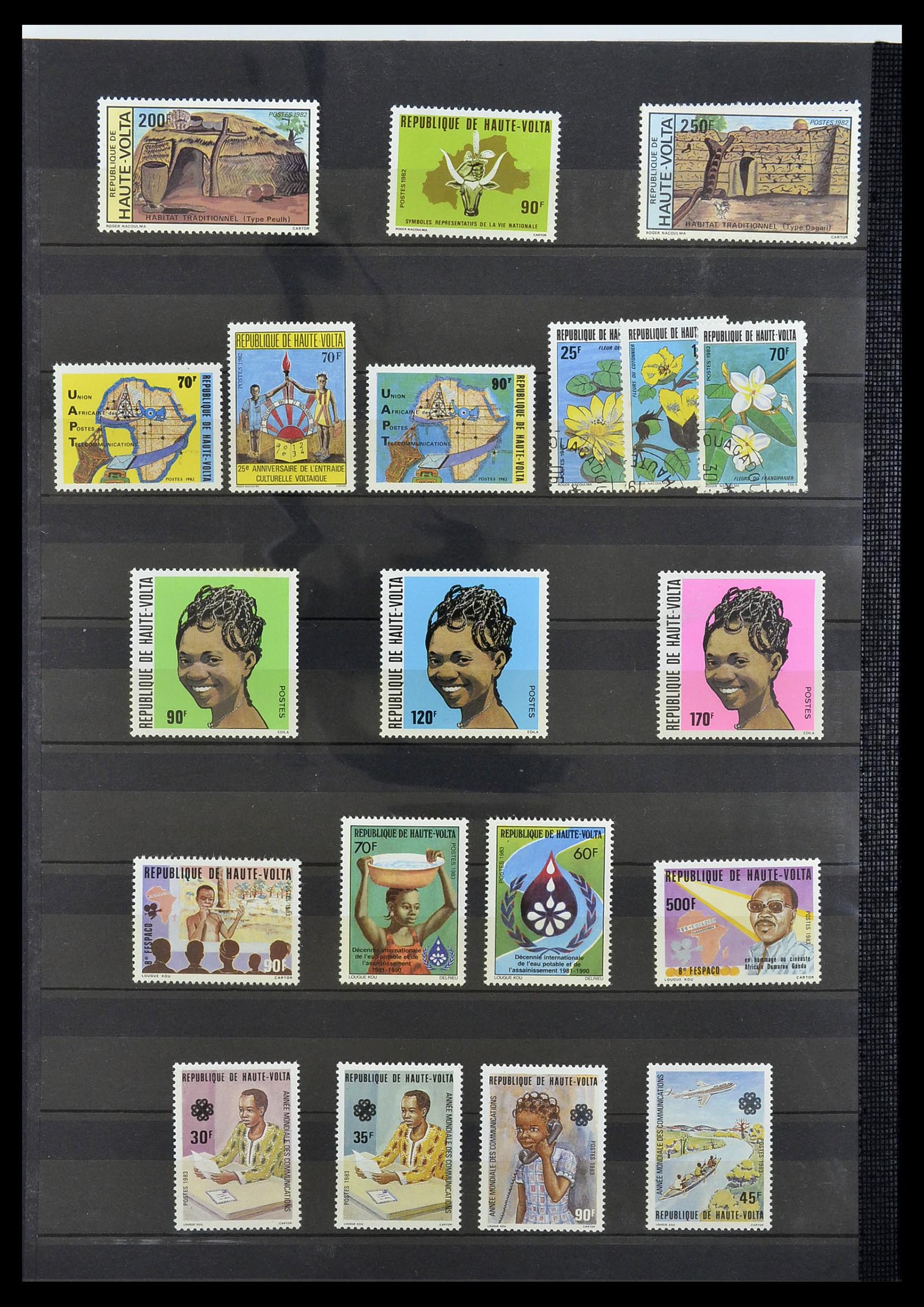 34190 0916 - Postzegelverzameling 34190 Franse koloniën in Afrika 1885-1998.
