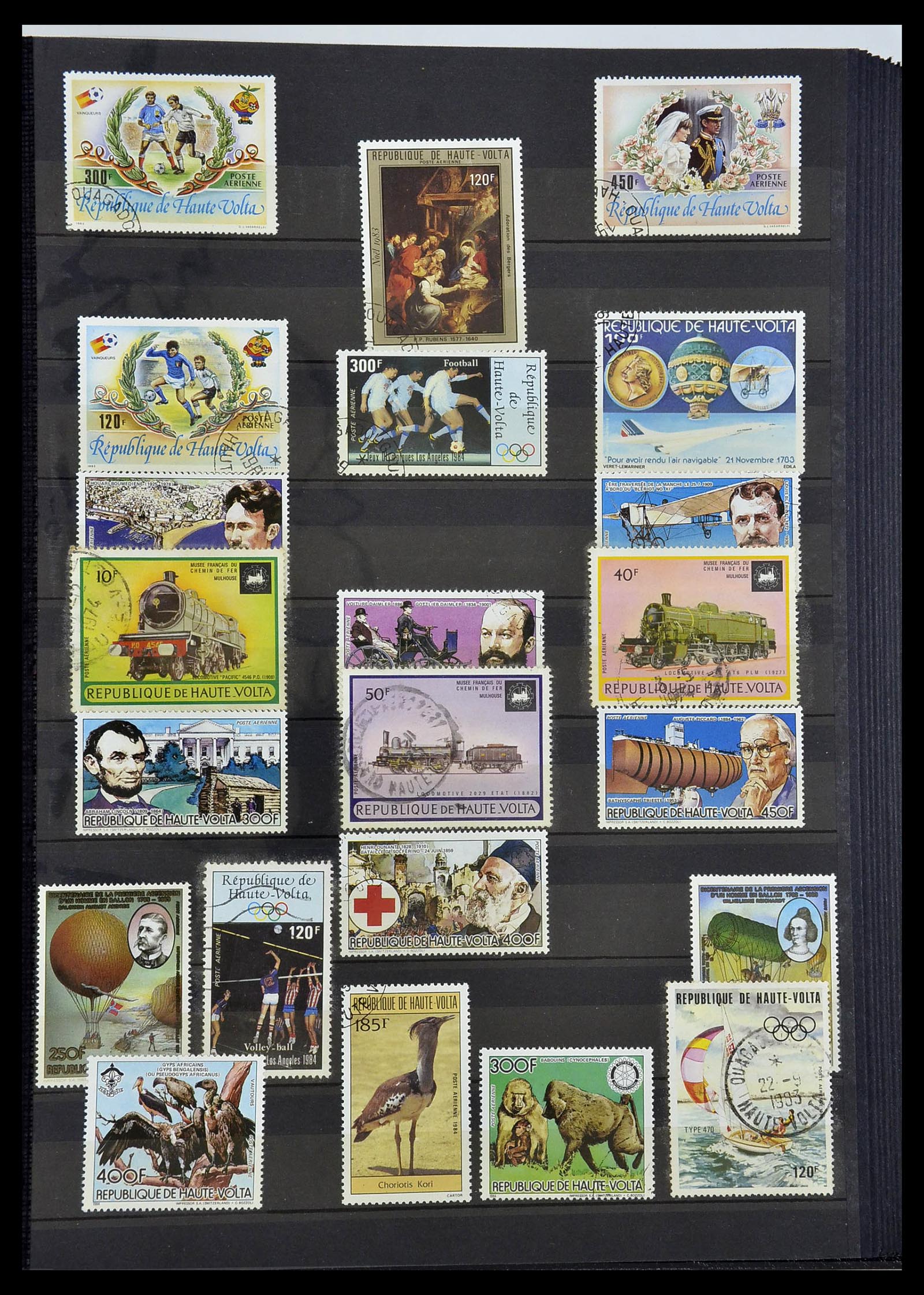 34190 0929 - Postzegelverzameling 34190 Franse koloniën in Afrika 1885-1998.