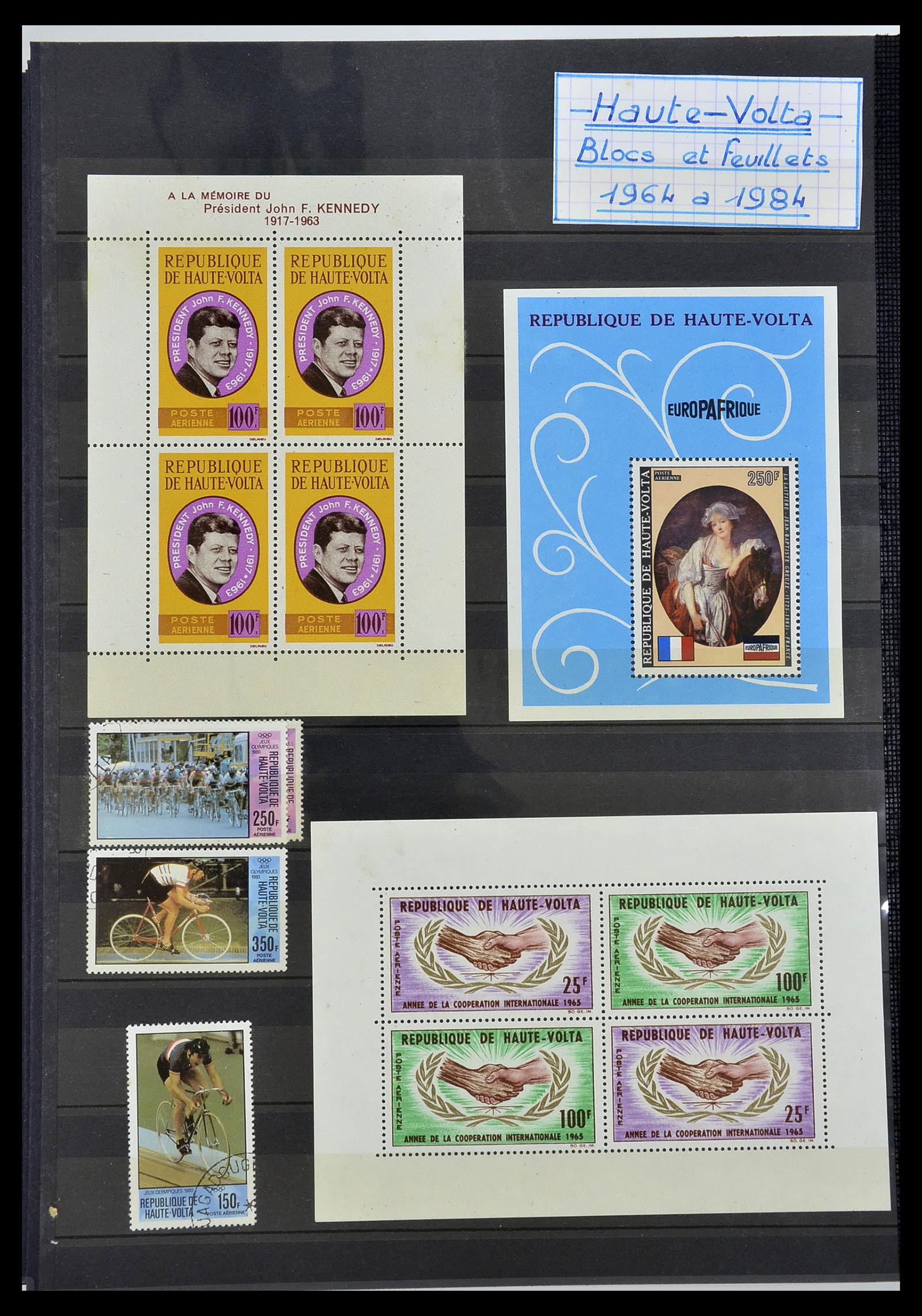34190 0931 - Postzegelverzameling 34190 Franse koloniën in Afrika 1885-1998.