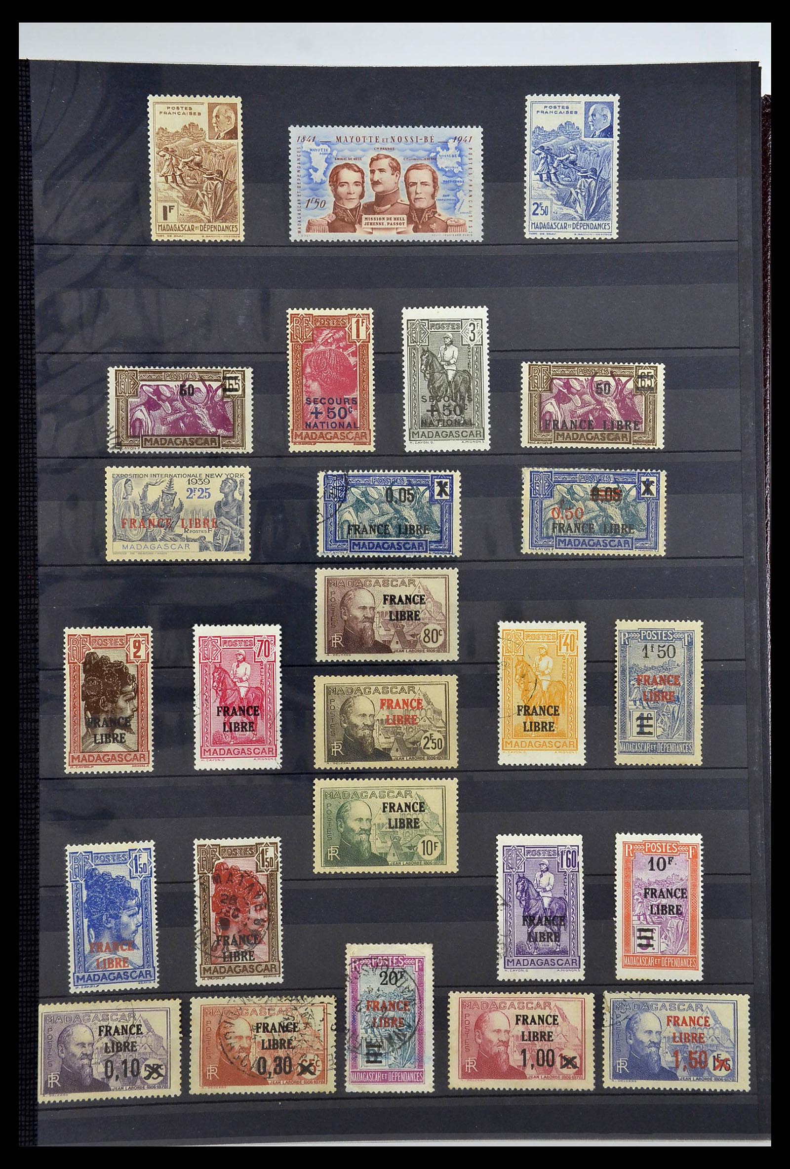 34190 0958 - Postzegelverzameling 34190 Franse koloniën in Afrika 1885-1998.
