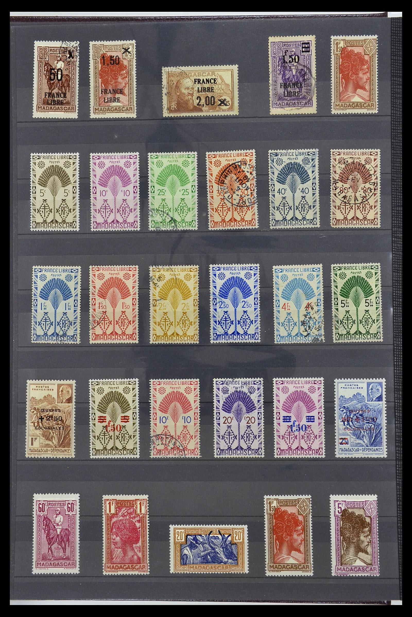 34190 0959 - Postzegelverzameling 34190 Franse koloniën in Afrika 1885-1998.