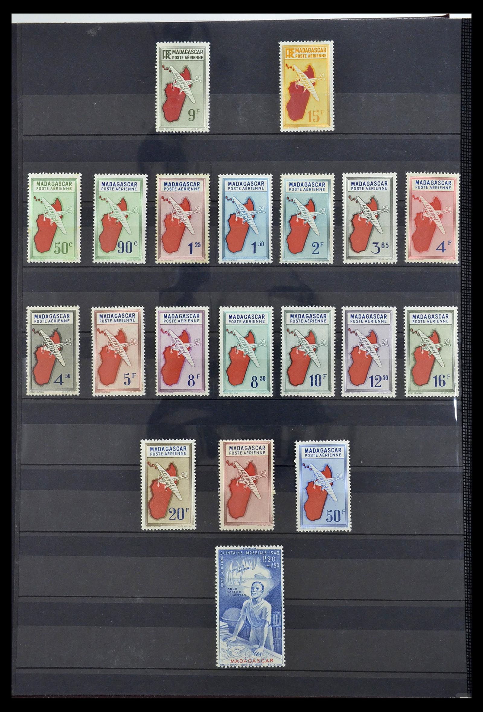 34190 0963 - Postzegelverzameling 34190 Franse koloniën in Afrika 1885-1998.