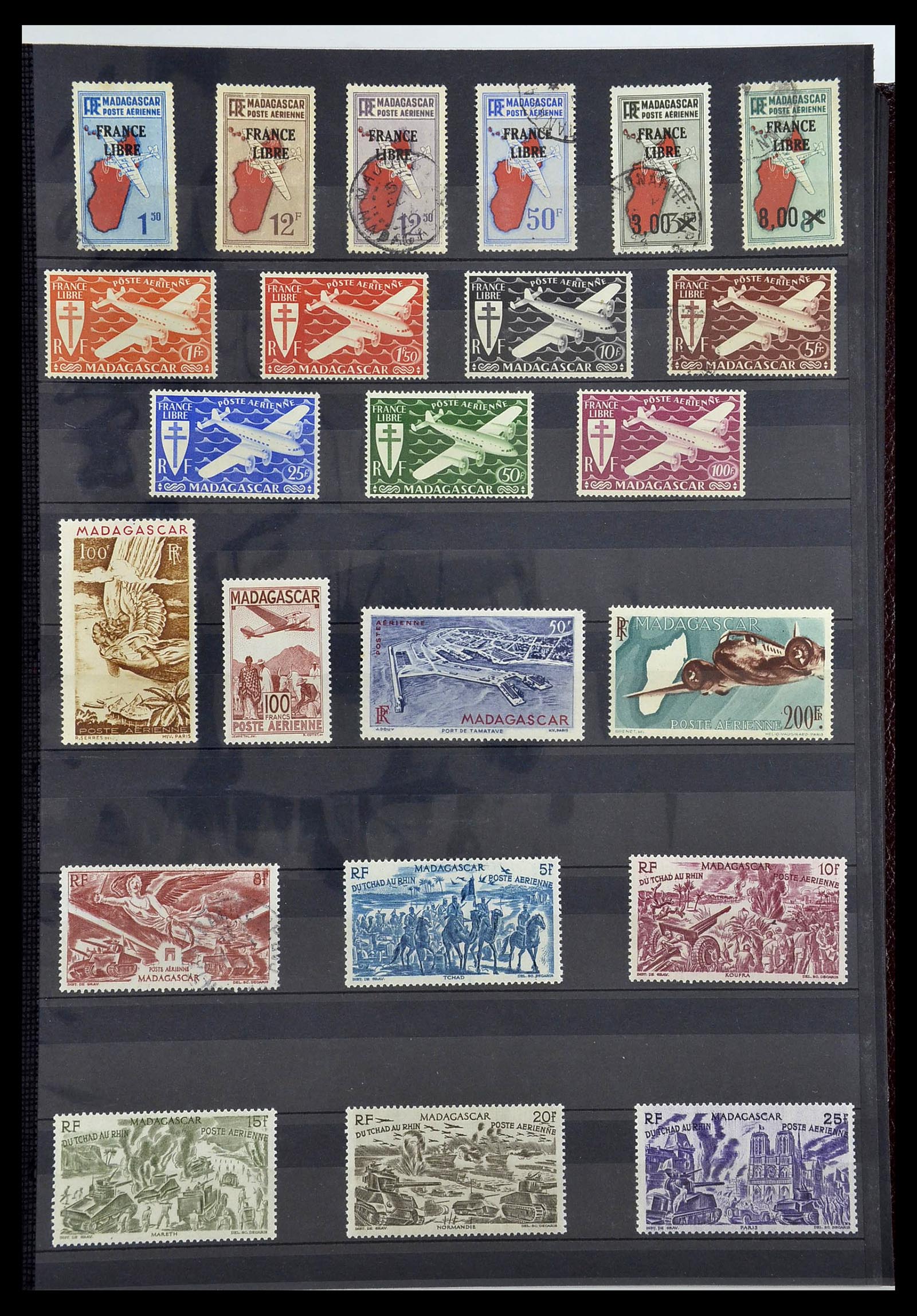 34190 0964 - Postzegelverzameling 34190 Franse koloniën in Afrika 1885-1998.