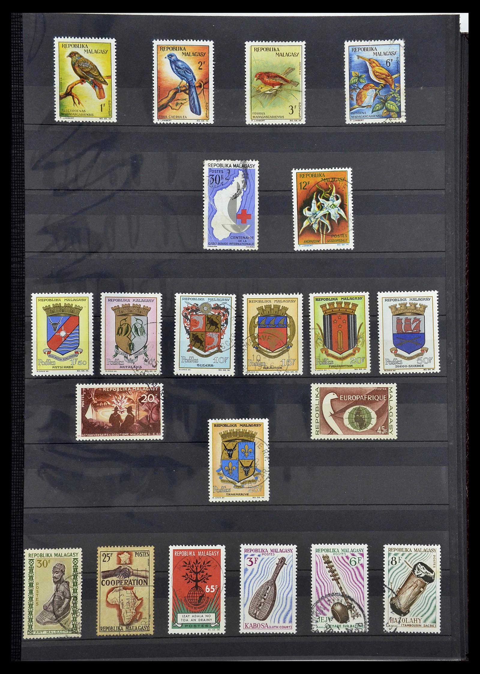 34190 0970 - Postzegelverzameling 34190 Franse koloniën in Afrika 1885-1998.