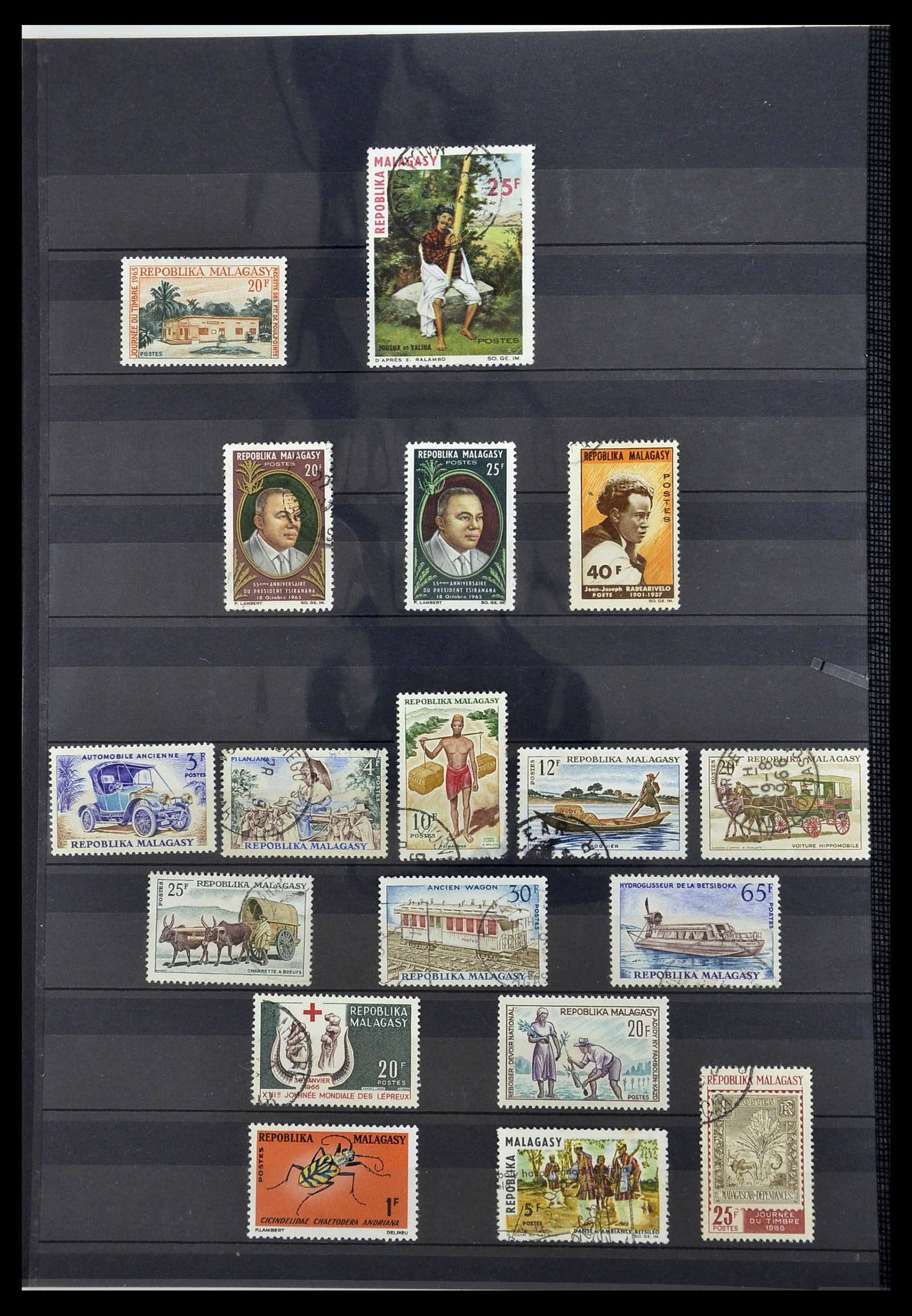 34190 0971 - Postzegelverzameling 34190 Franse koloniën in Afrika 1885-1998.
