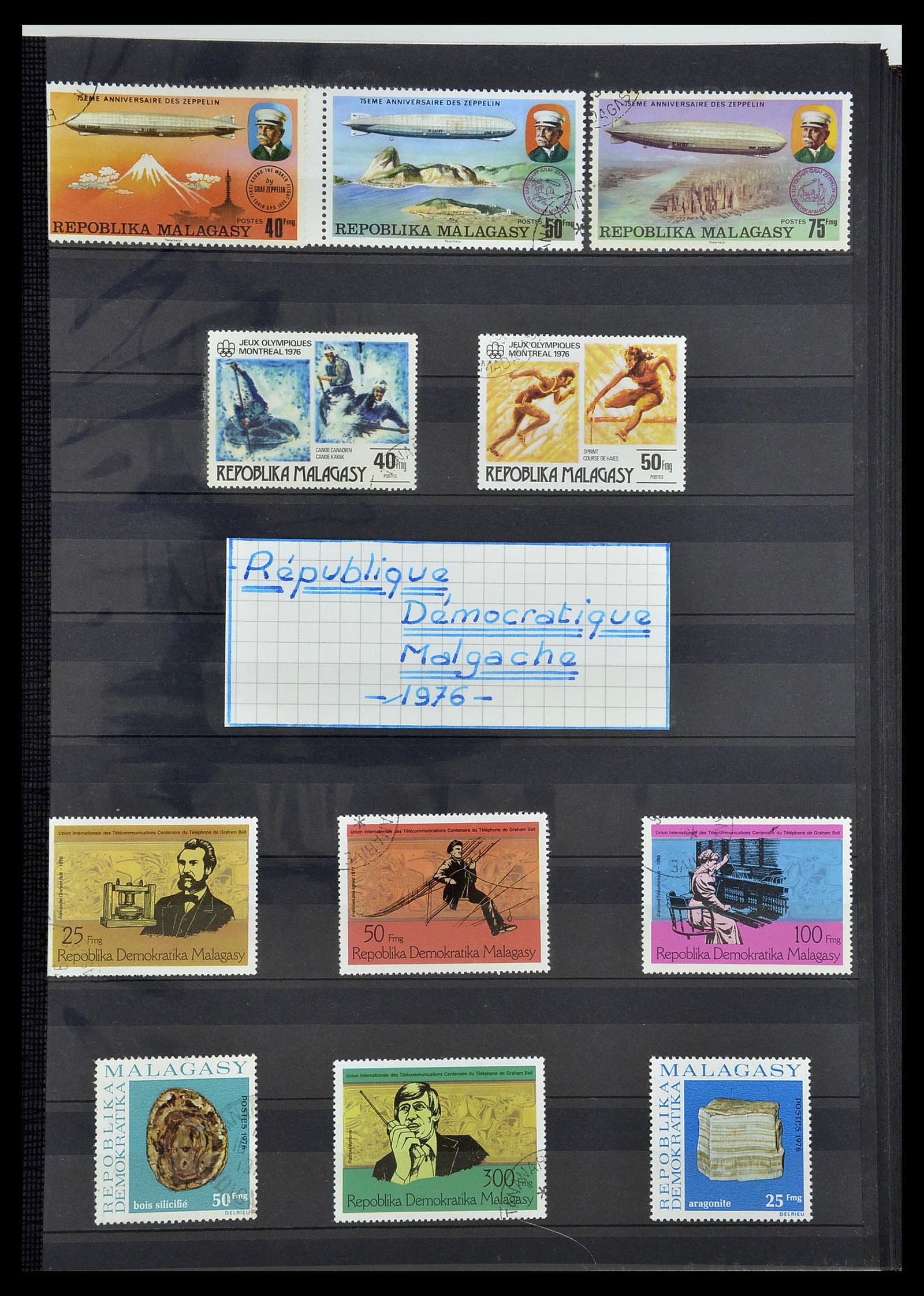 34190 0980 - Postzegelverzameling 34190 Franse koloniën in Afrika 1885-1998.