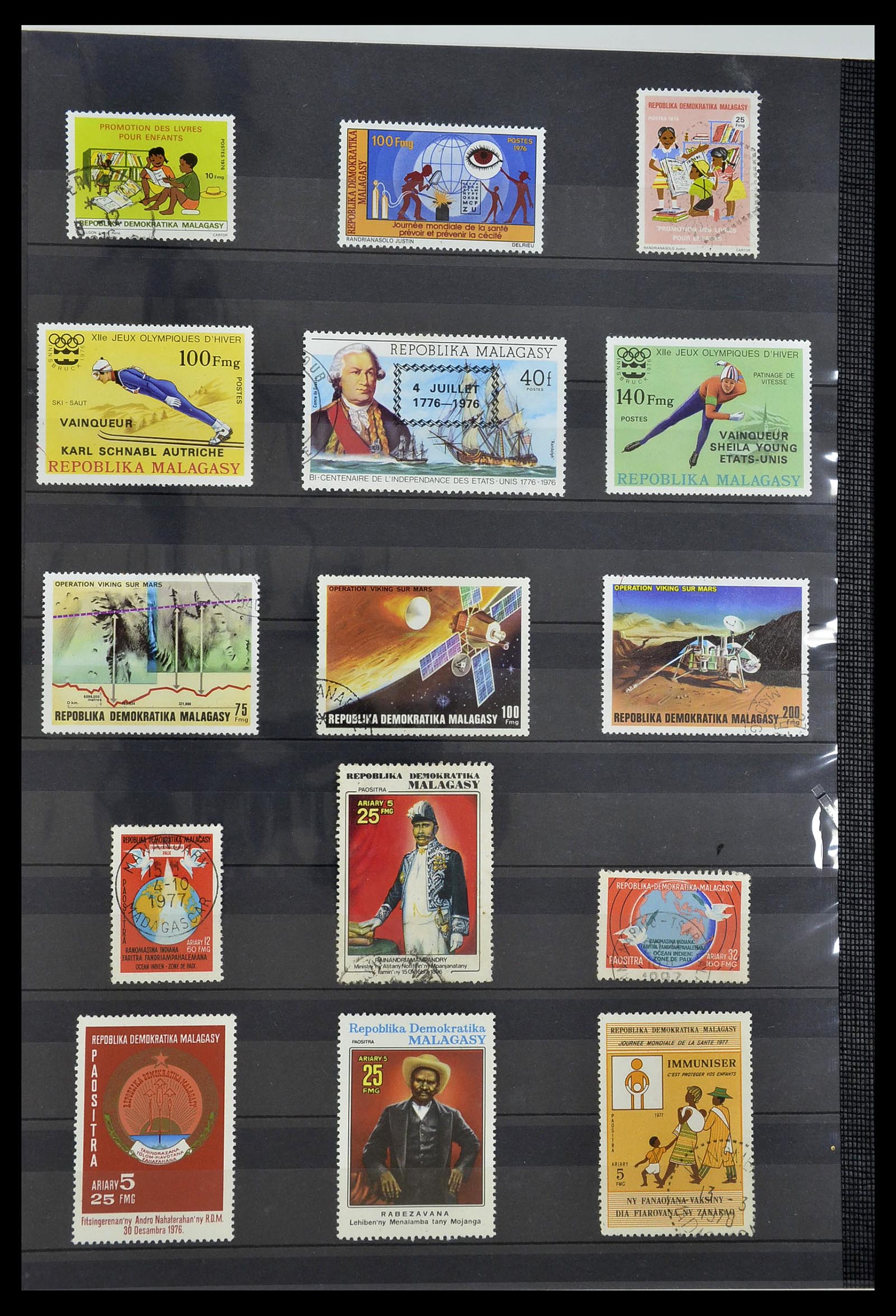 34190 0981 - Postzegelverzameling 34190 Franse koloniën in Afrika 1885-1998.