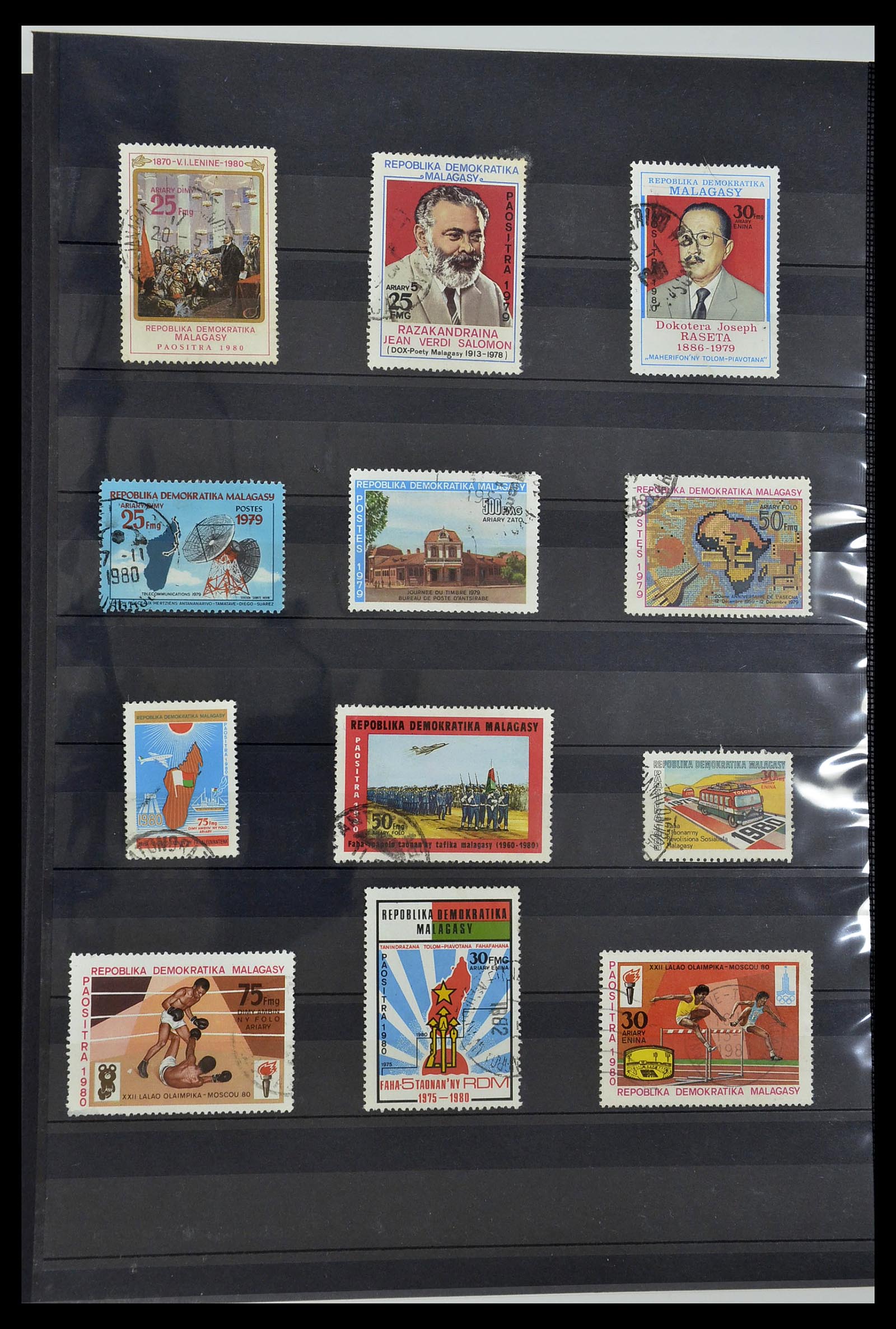 34190 0983 - Postzegelverzameling 34190 Franse koloniën in Afrika 1885-1998.