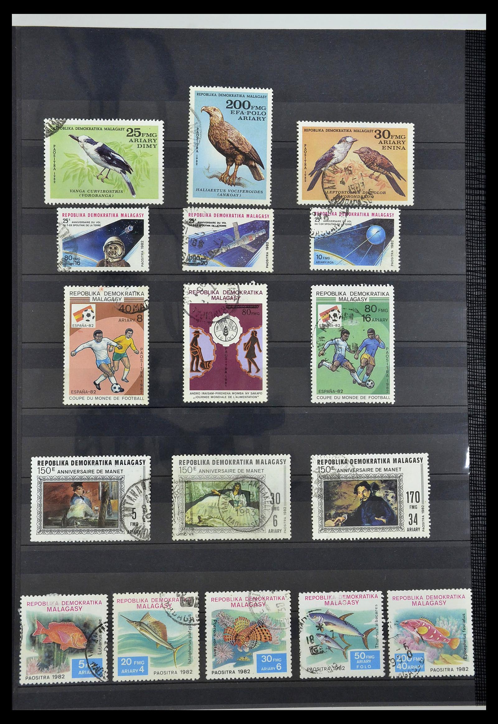 34190 0985 - Postzegelverzameling 34190 Franse koloniën in Afrika 1885-1998.