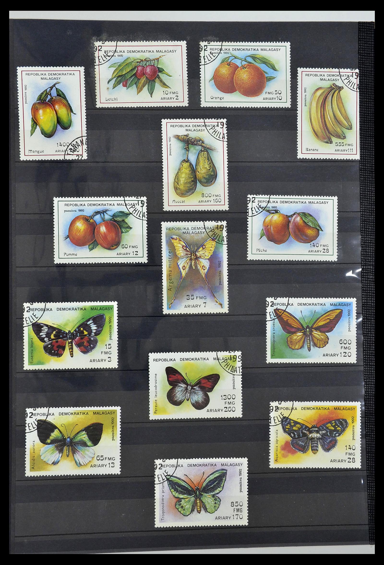 34190 0993 - Postzegelverzameling 34190 Franse koloniën in Afrika 1885-1998.