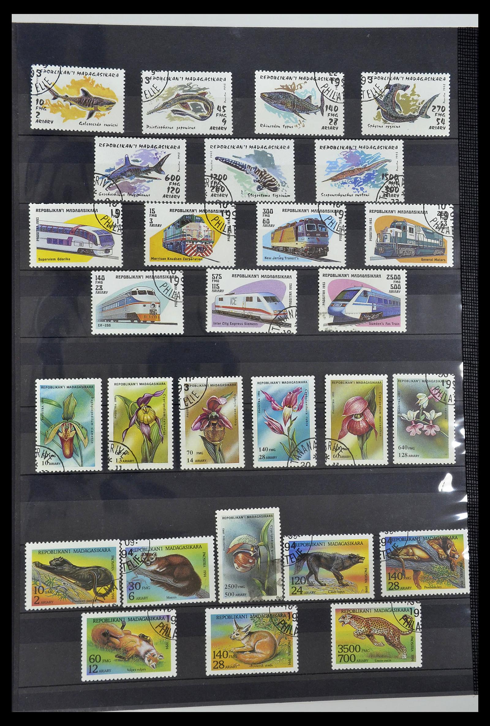 34190 0995 - Postzegelverzameling 34190 Franse koloniën in Afrika 1885-1998.