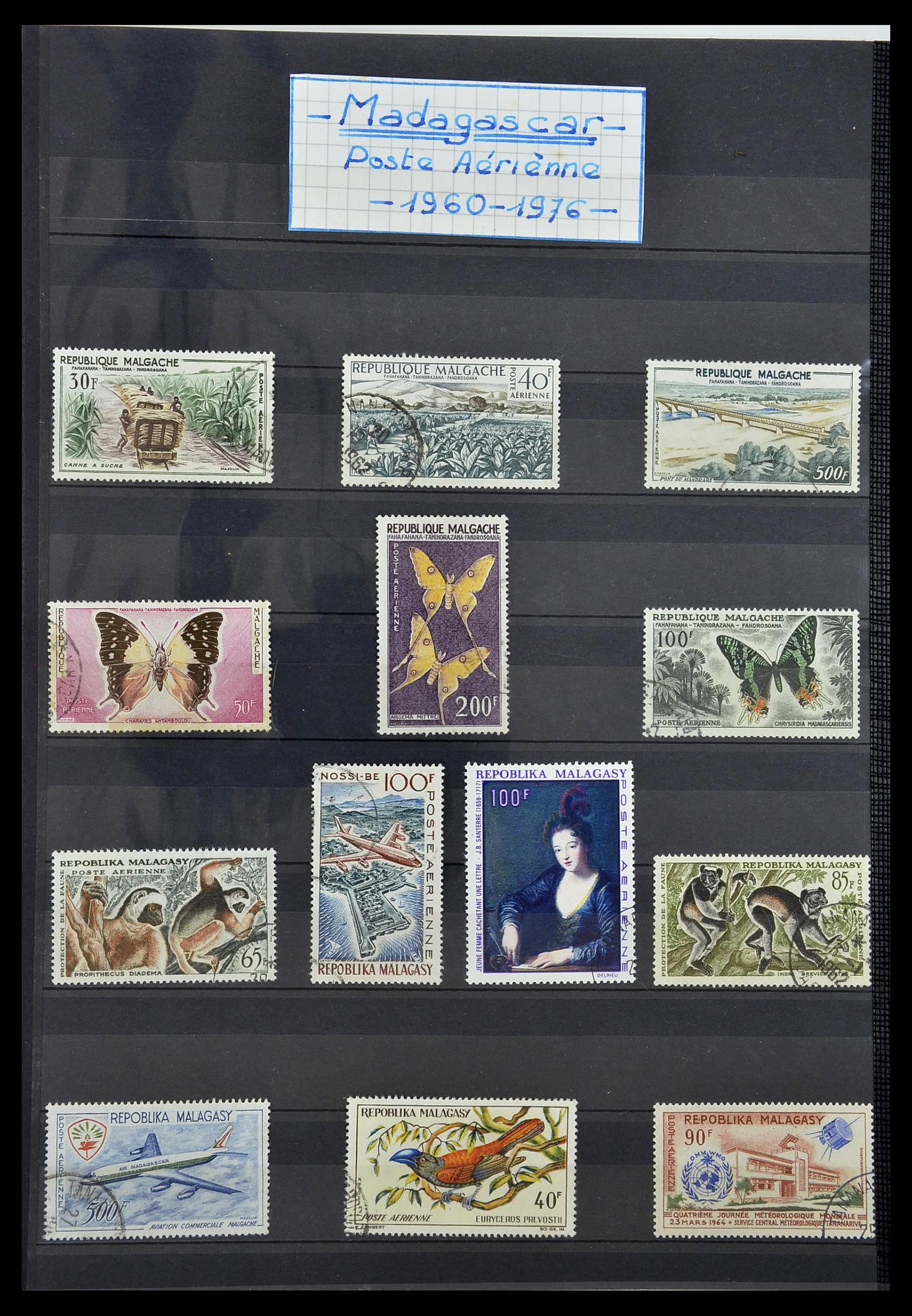 34190 0999 - Postzegelverzameling 34190 Franse koloniën in Afrika 1885-1998.