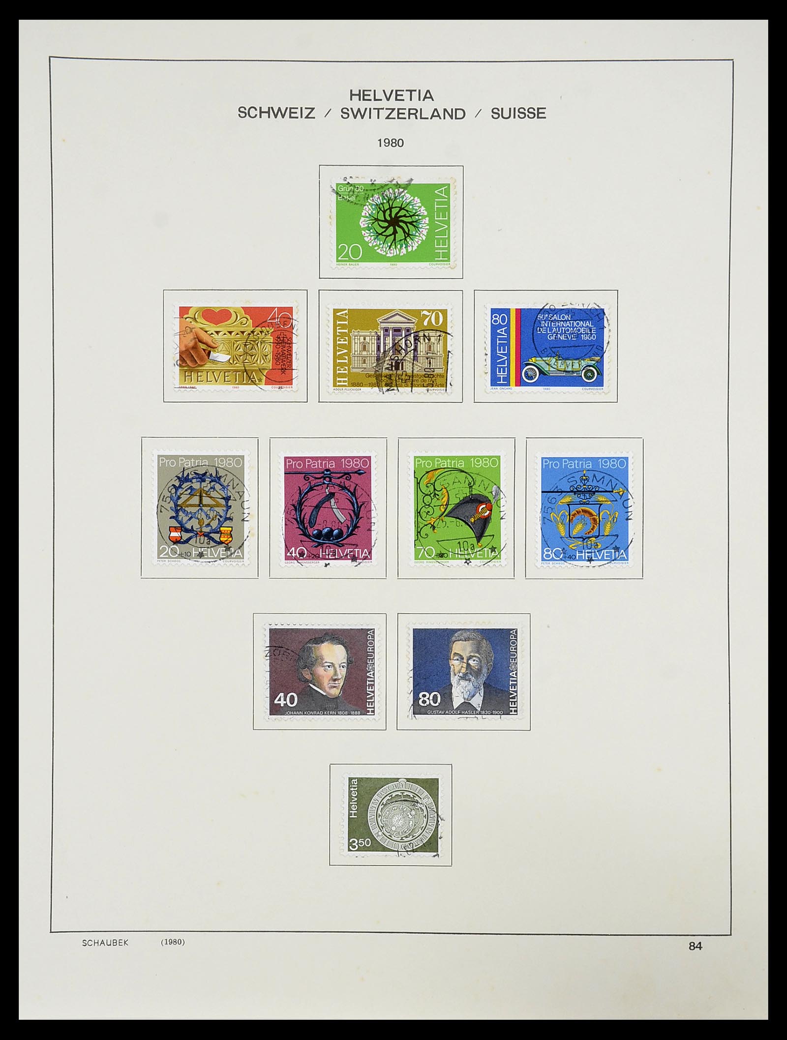 34204 102 - Postzegelverzameling 34204 Zwitserland 1862-2001.