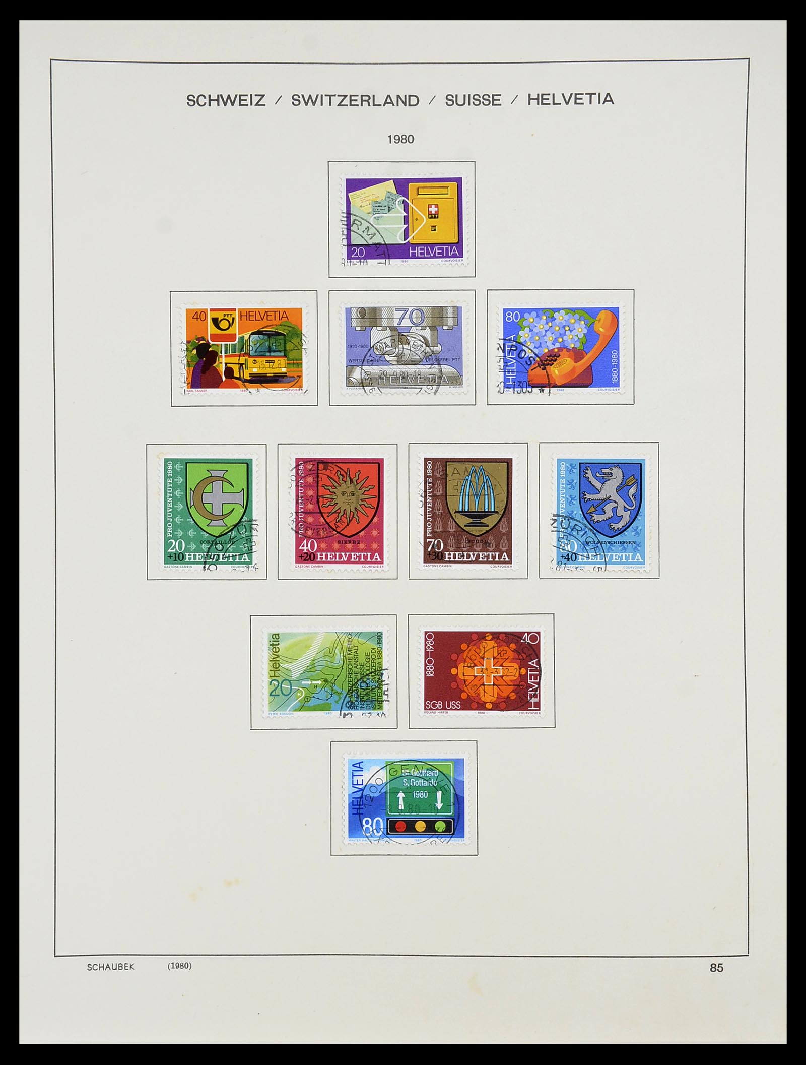 34204 103 - Postzegelverzameling 34204 Zwitserland 1862-2001.