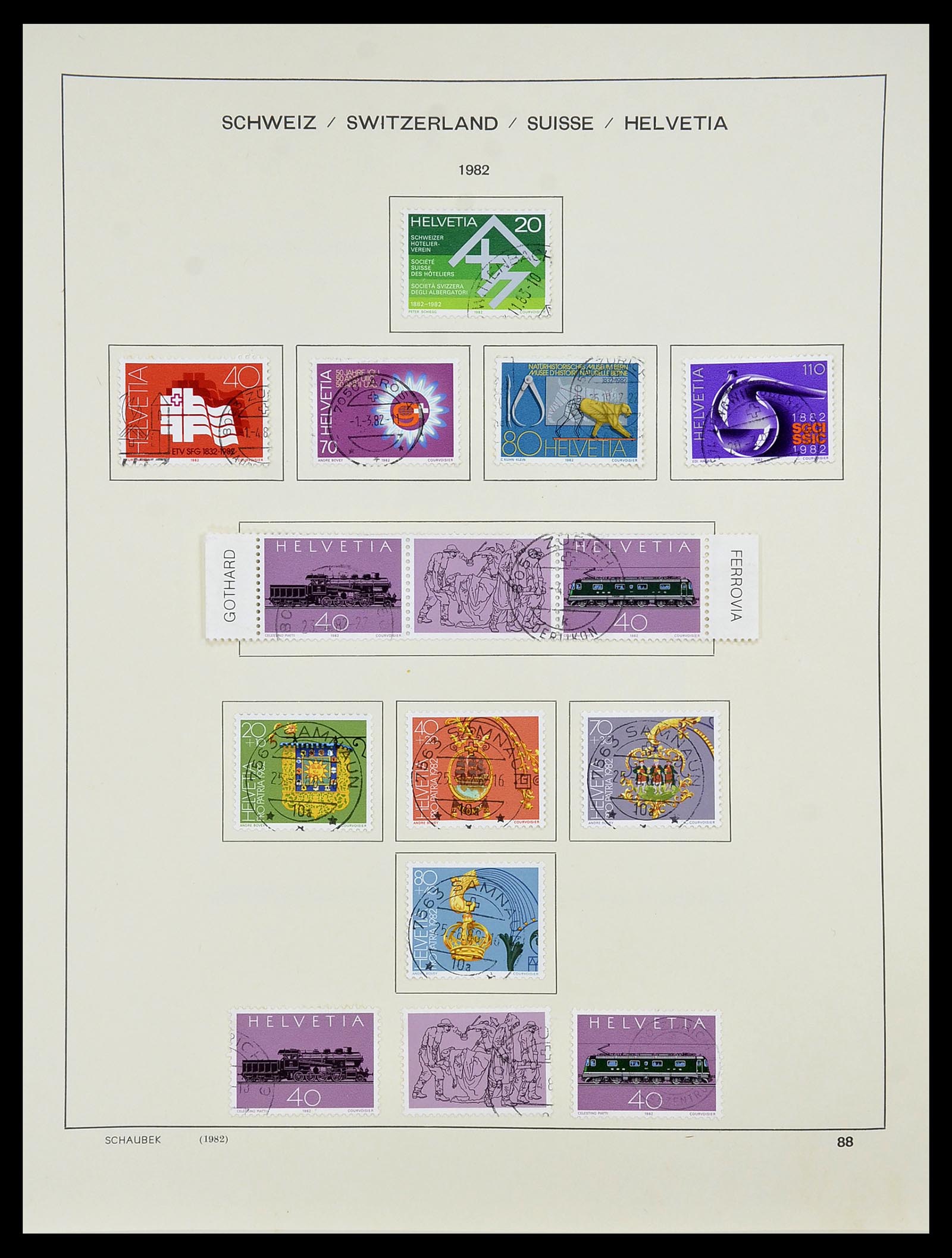 34204 107 - Postzegelverzameling 34204 Zwitserland 1862-2001.