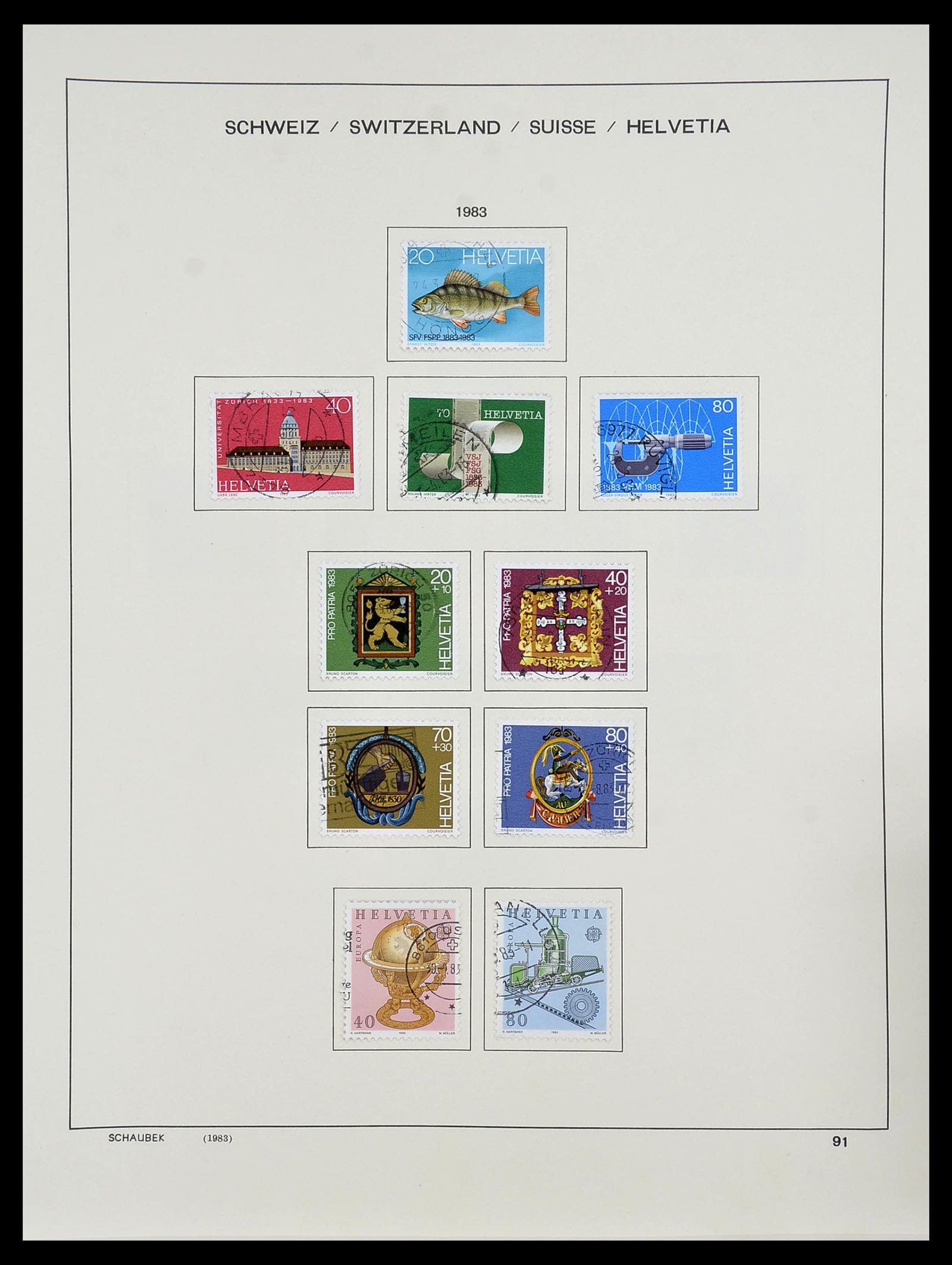 34204 111 - Postzegelverzameling 34204 Zwitserland 1862-2001.