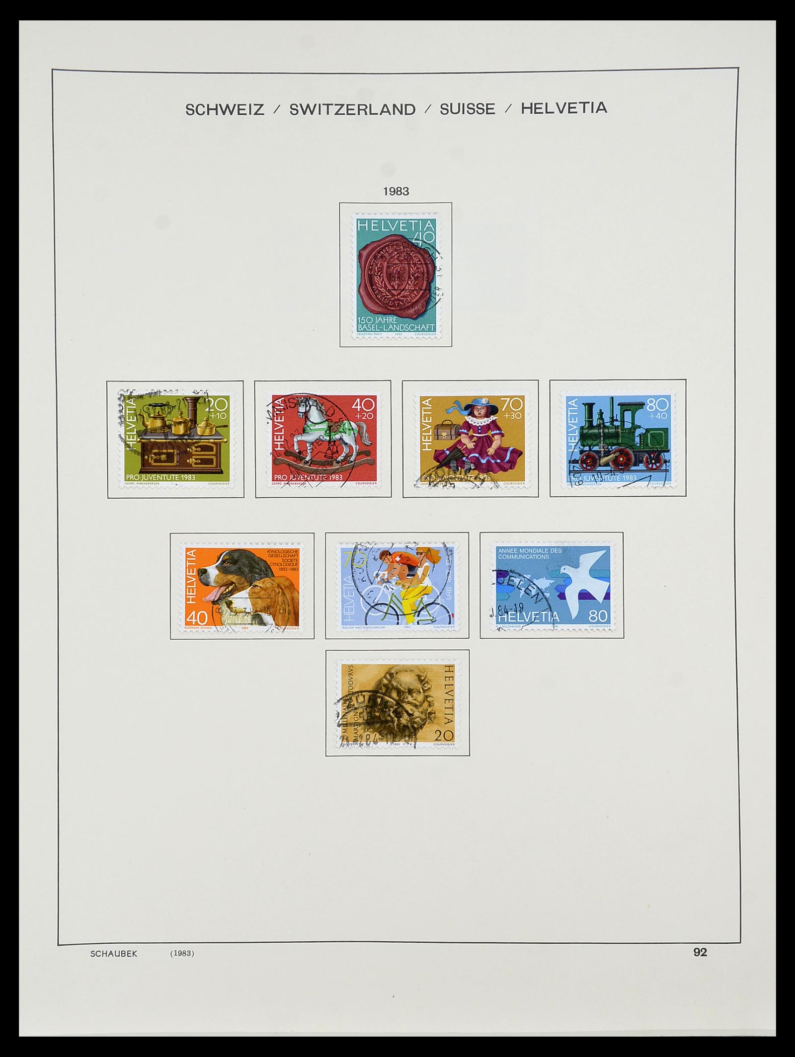 34204 112 - Postzegelverzameling 34204 Zwitserland 1862-2001.