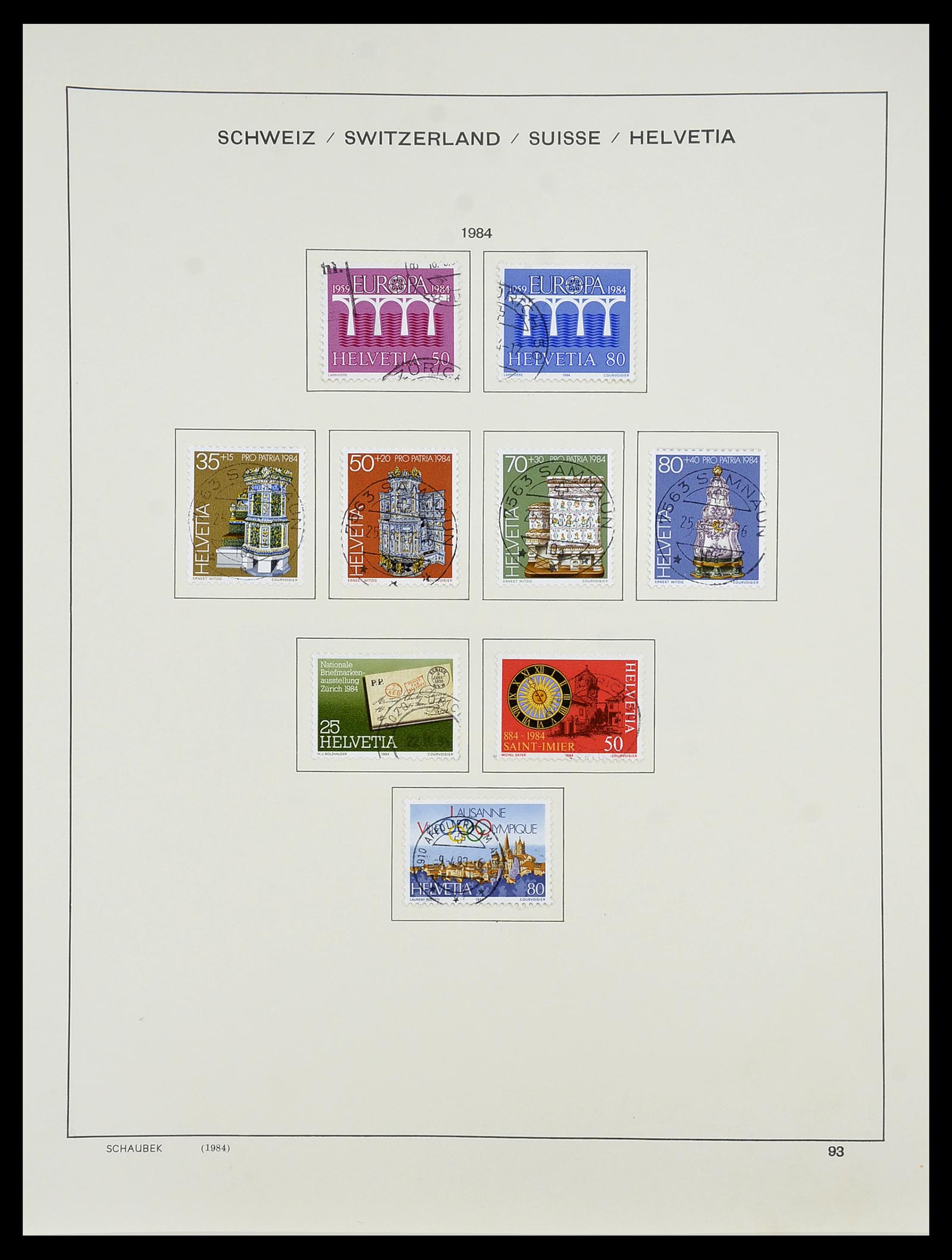 34204 113 - Postzegelverzameling 34204 Zwitserland 1862-2001.