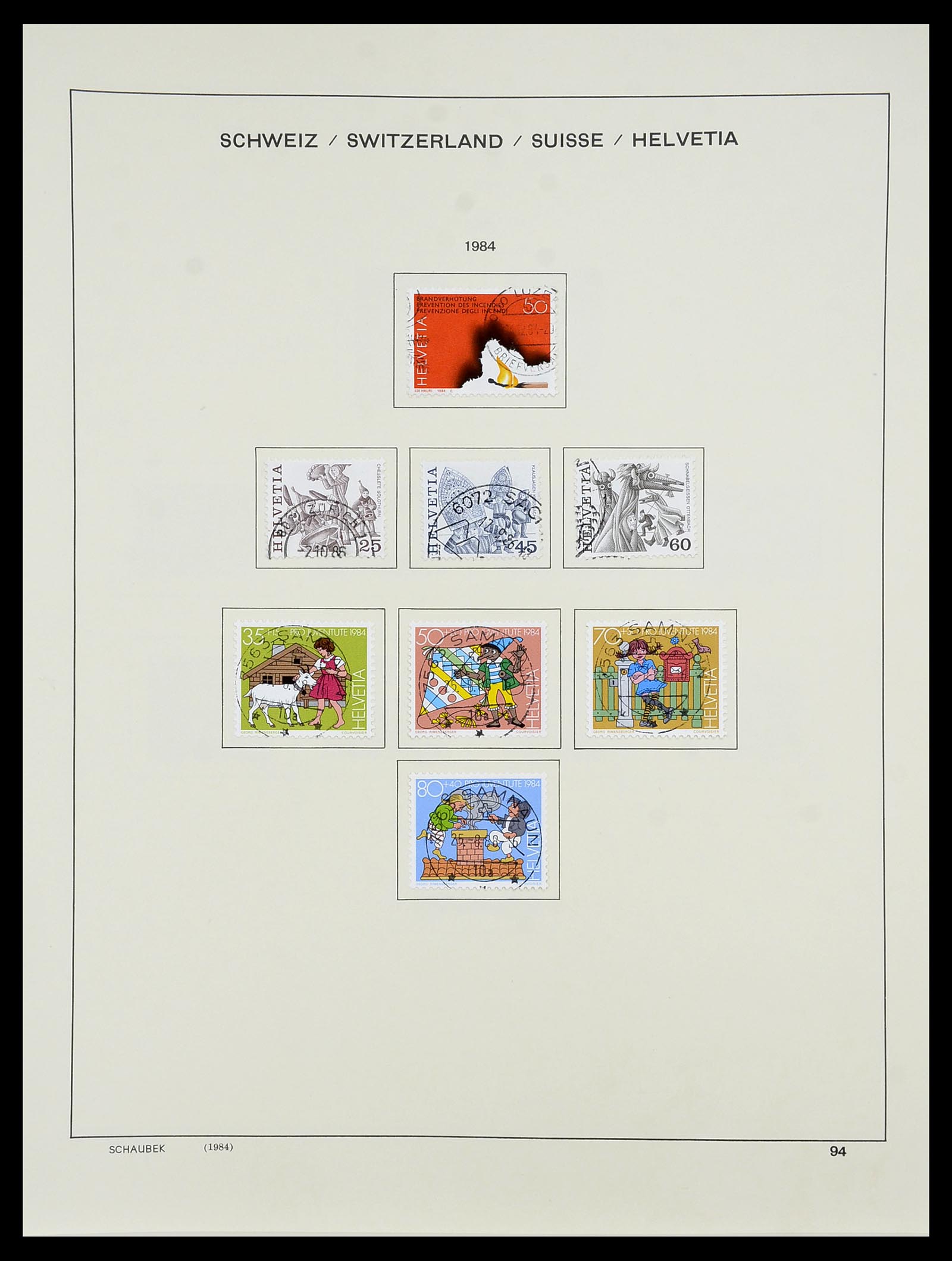 34204 114 - Postzegelverzameling 34204 Zwitserland 1862-2001.